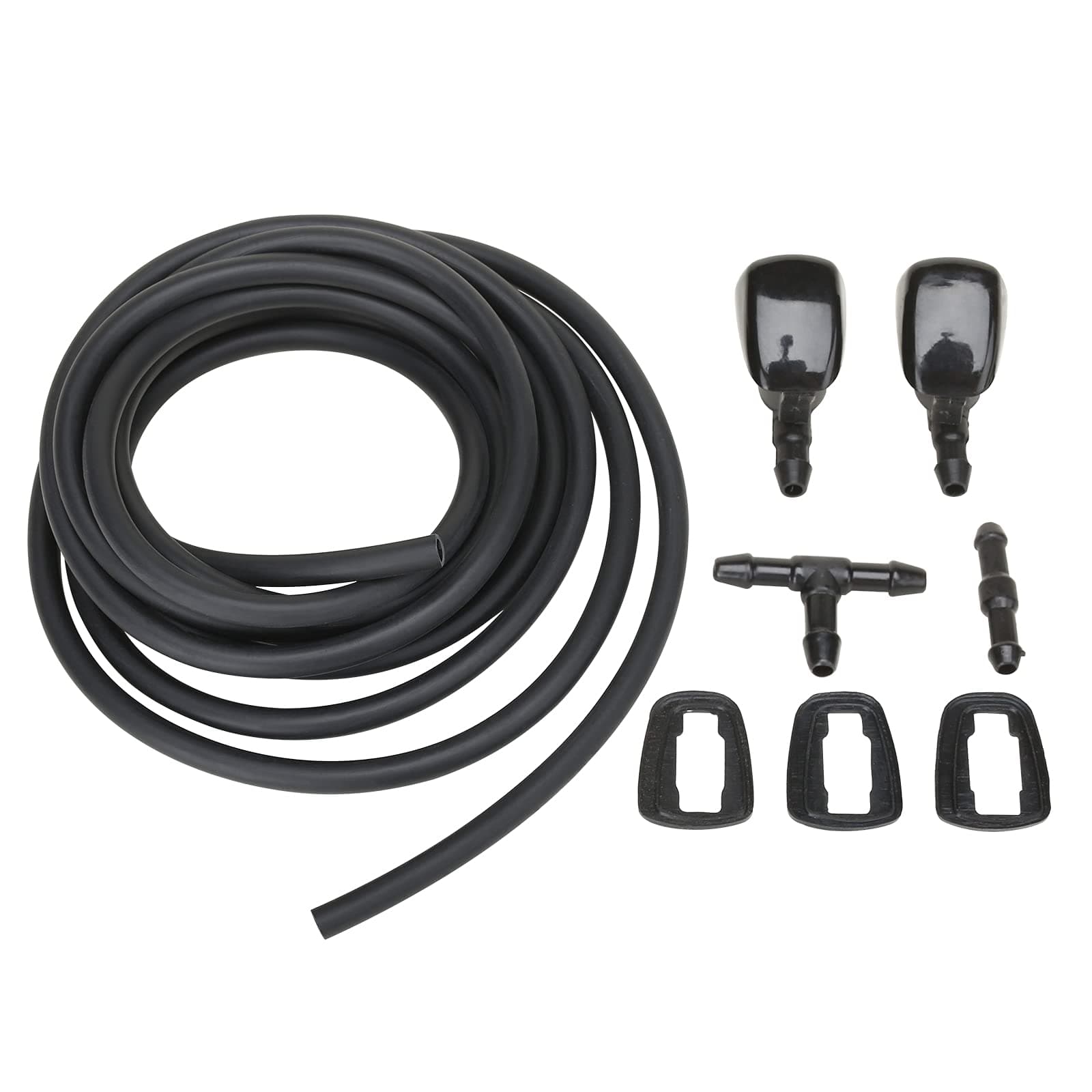 MITZONE Windshield Washer Nozzle Kit Compatible with 2005-2017 Jeep Grand Cherokee Replace 55079049AA