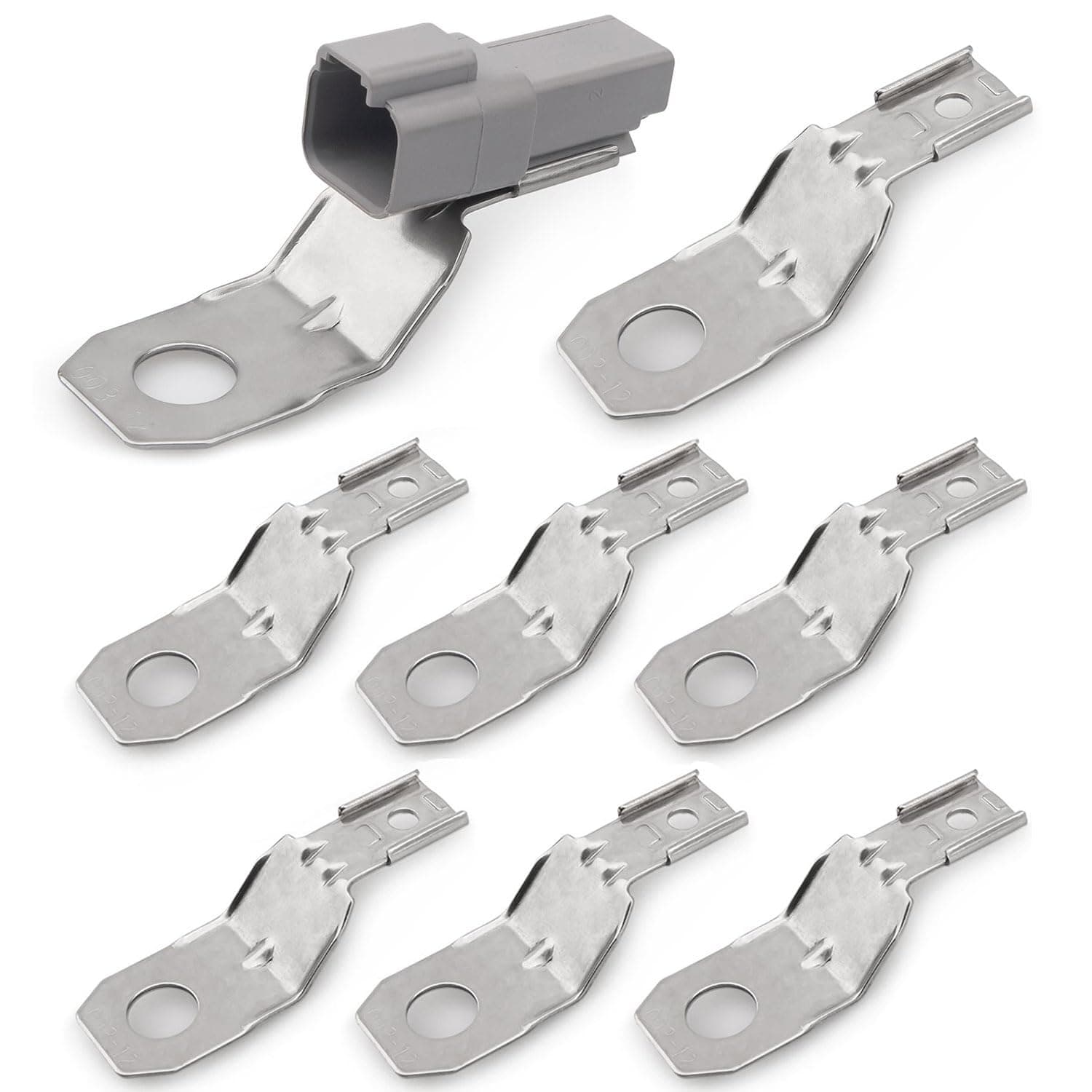 JRready ST6355 Connector Accessory Kit,8pcs Mounting Clips are Installed On The Receptacle to Mount Deutsch DTM-DTP-DT Series Size 2/3/4/6/12 Pin Connectors with Work