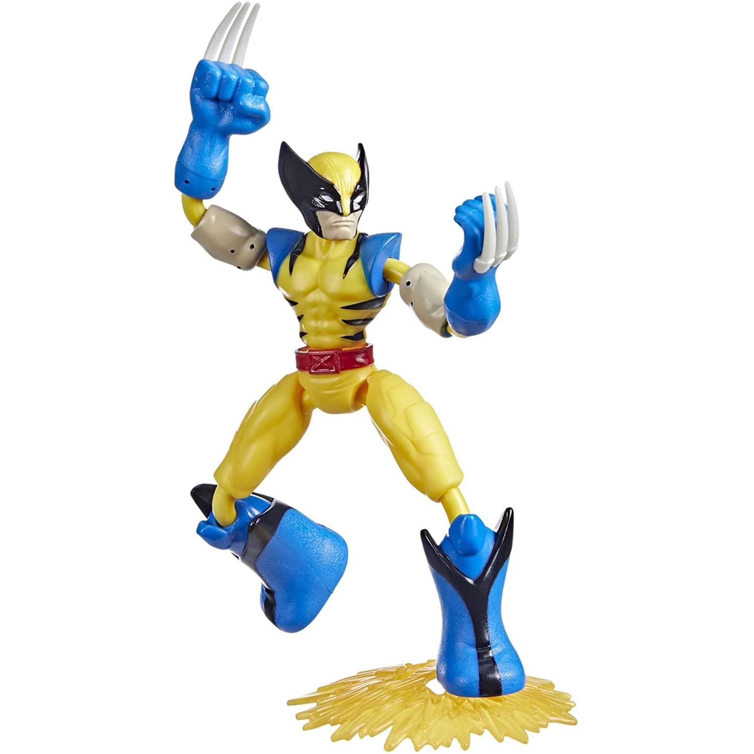 Marvel Bend and Flex Missions Wolverine Fire Mission Action Figure, 6-Inch-Scale Bendable Toy, Toys for Kids Ages 4 and Up