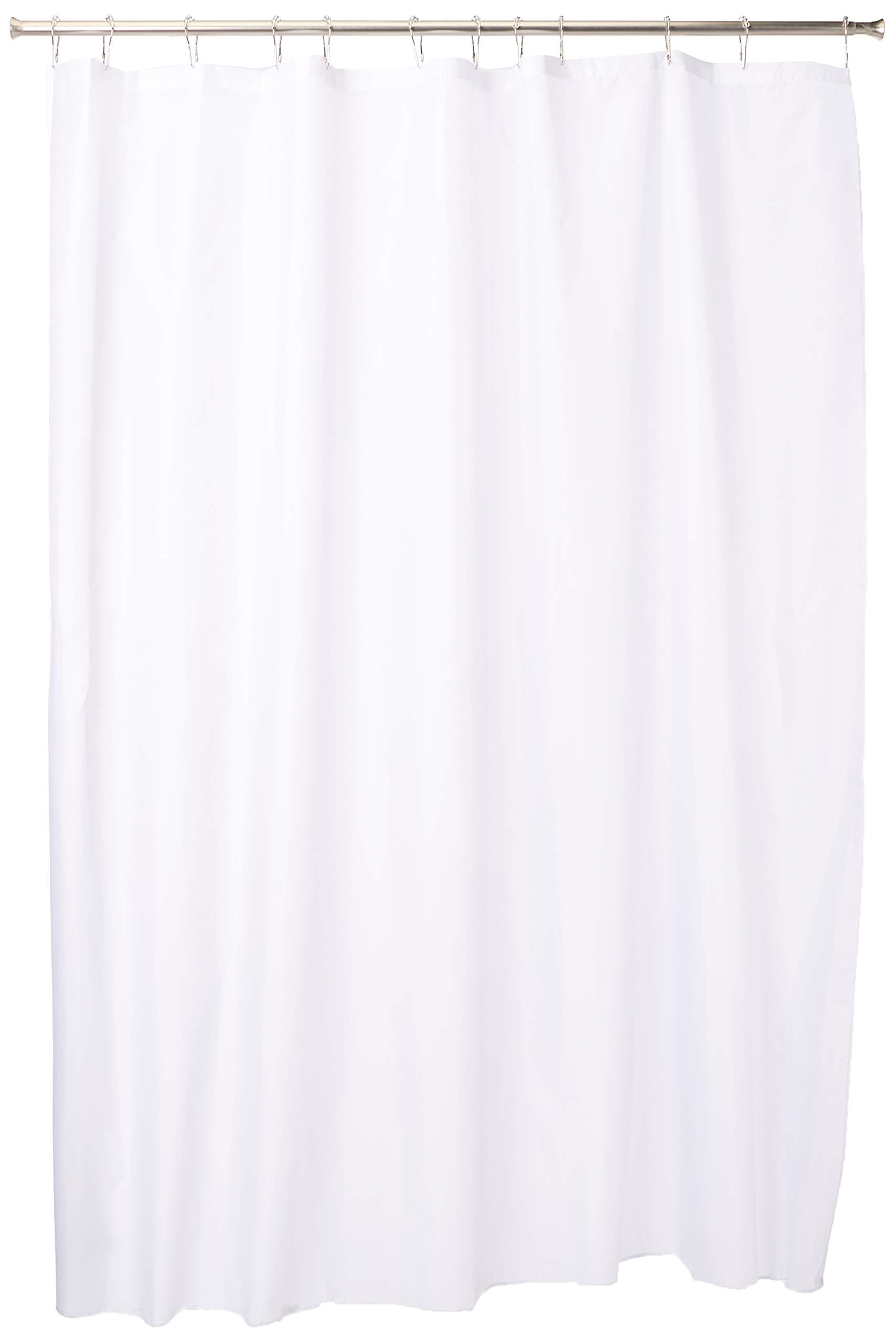 Waterproof Polyester Shower Curtain/Liner Color: White