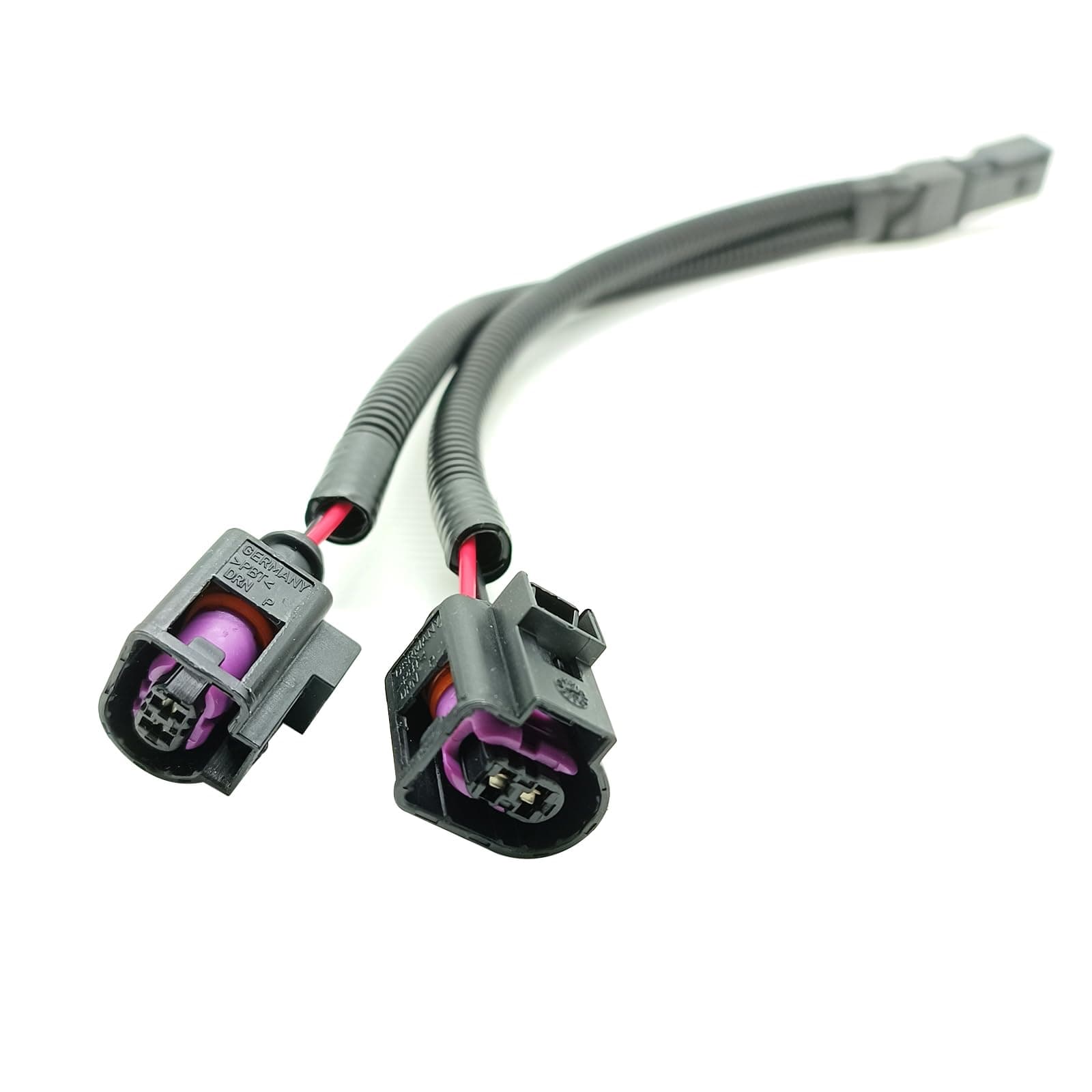 Generic 1 to 2 Conversion Plug Modified Harness Electrical Horn Connector Plug for Skoda VW Audi 4D0971992