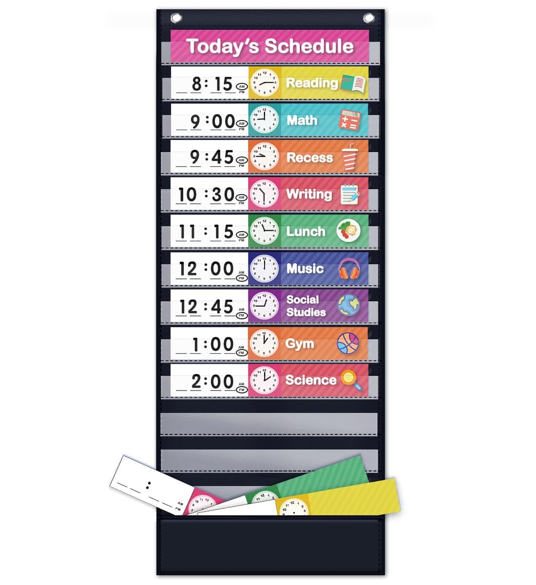 EAMAY Daily Schedule Pocket Chart