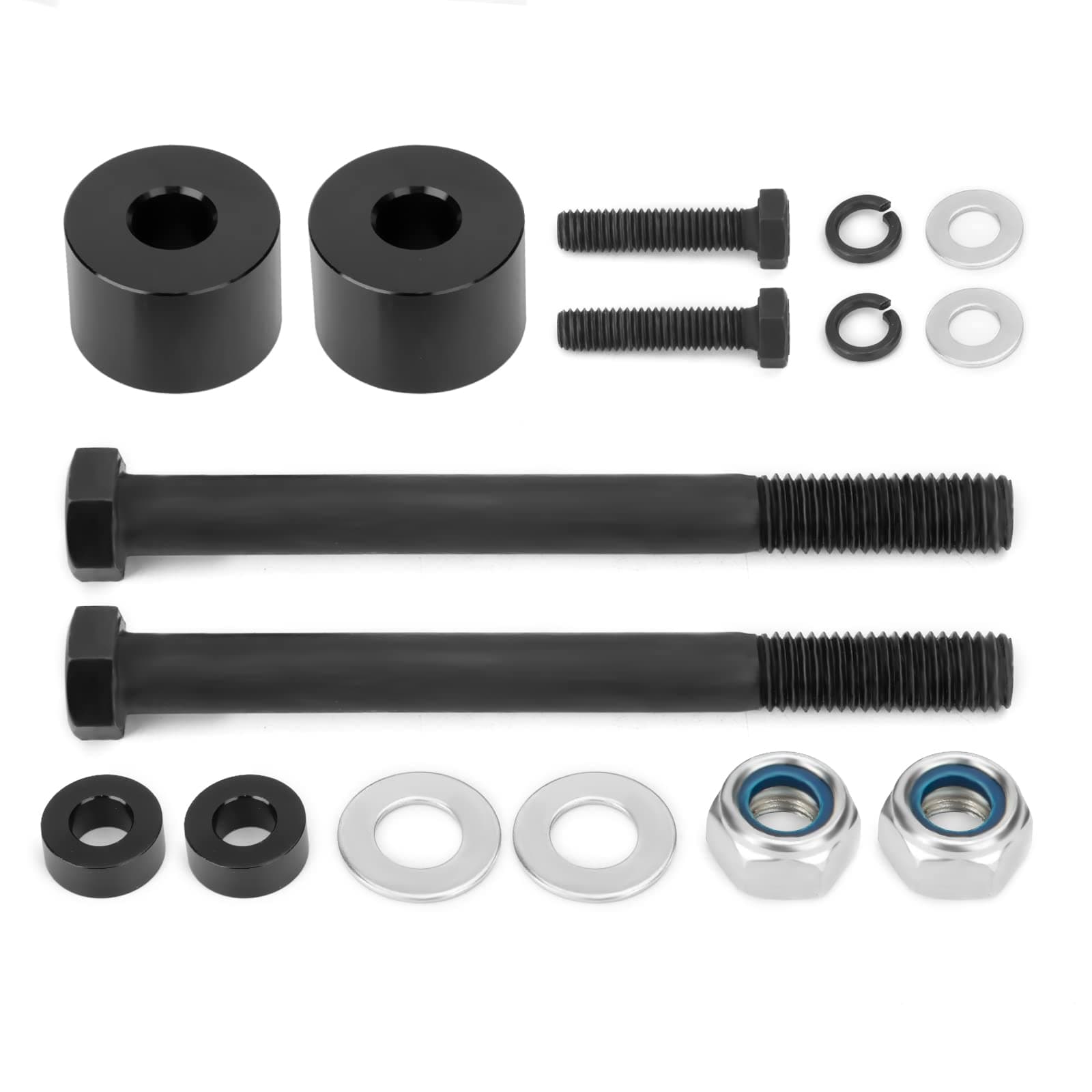 Dynofit Differential Drop Kit for 2005-2020 Tacoma, 2003-2020 4Runner, CNC Machined T6 Aircraft Billet Aluminum Diff Drop with skid plate drop spacer fit 2005-2015 Fj Cruiser (Black)