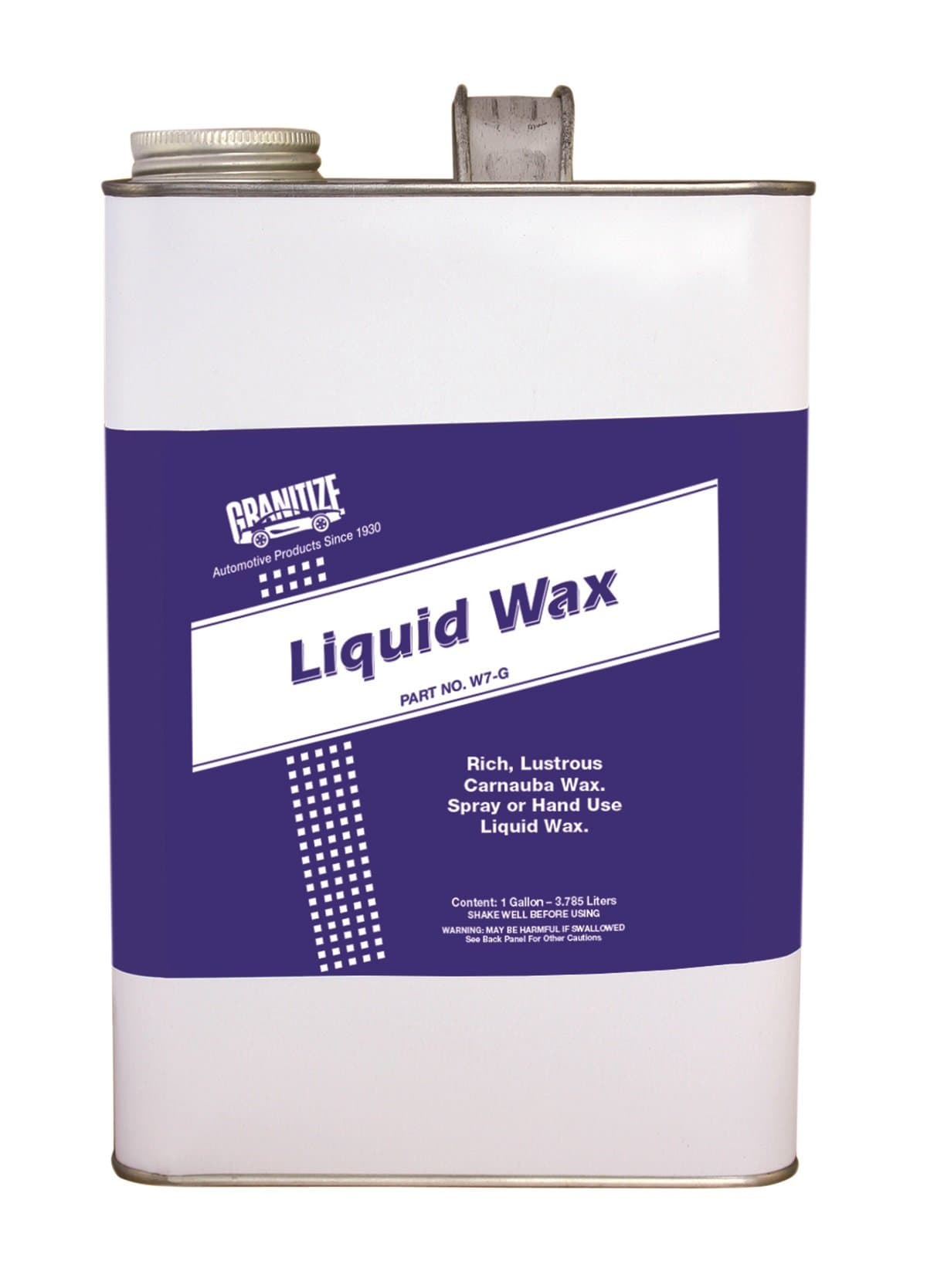 Granitize W-7 Auto Liquid Wax with Silicone - 1 Gallon