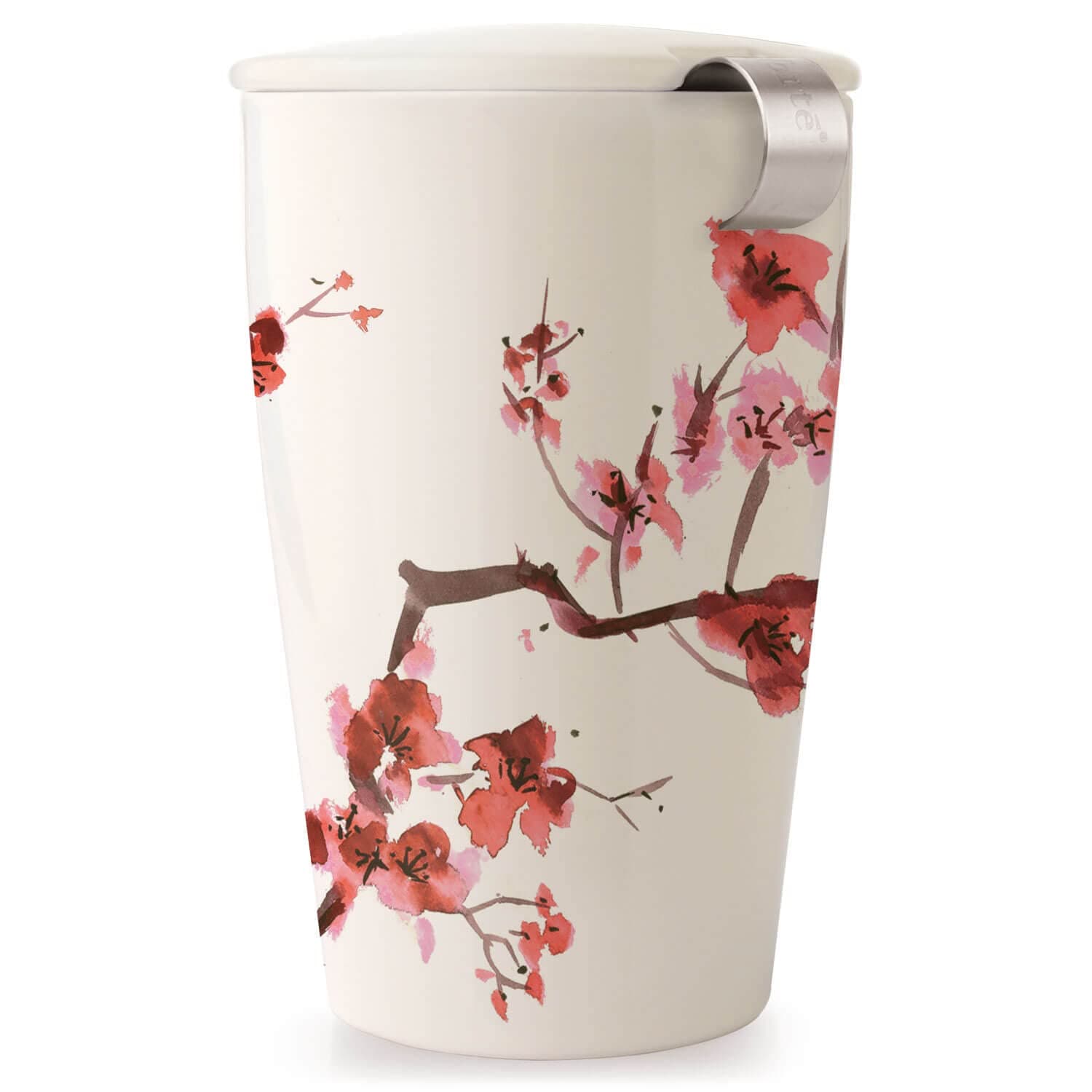 Kati Cherry Blossoms Ceramic Mug with infuser