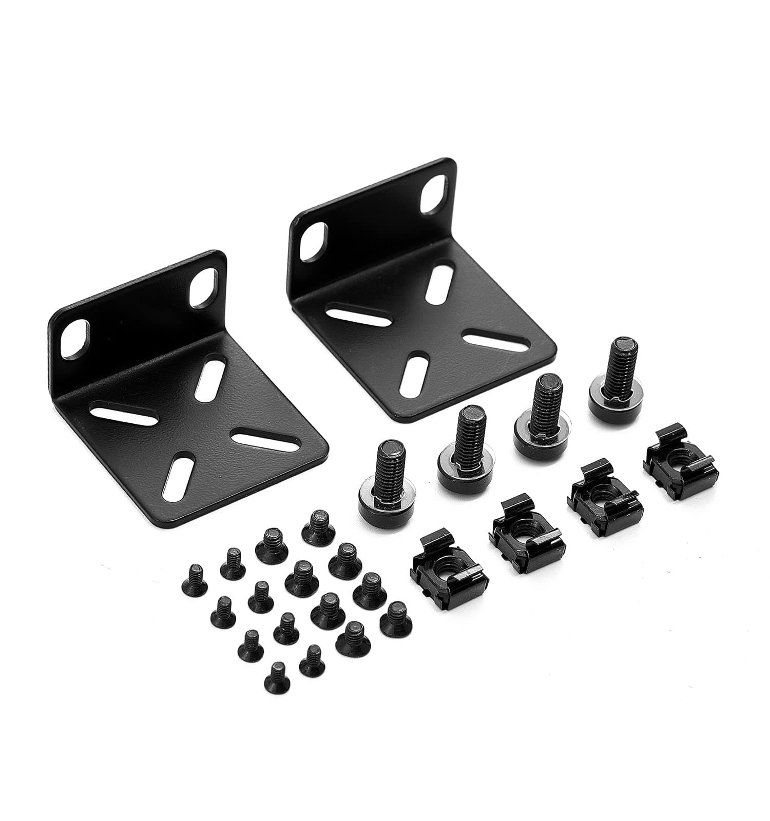Rack Mount Kit for 17.3 inch Switches, Adjustable Rack Ears for Buffalo Tech, Cisco, NETGEAR,Dell, D-Link, Linksys and TRENDnet Products, Adjustable Hole Distance 14-29mm