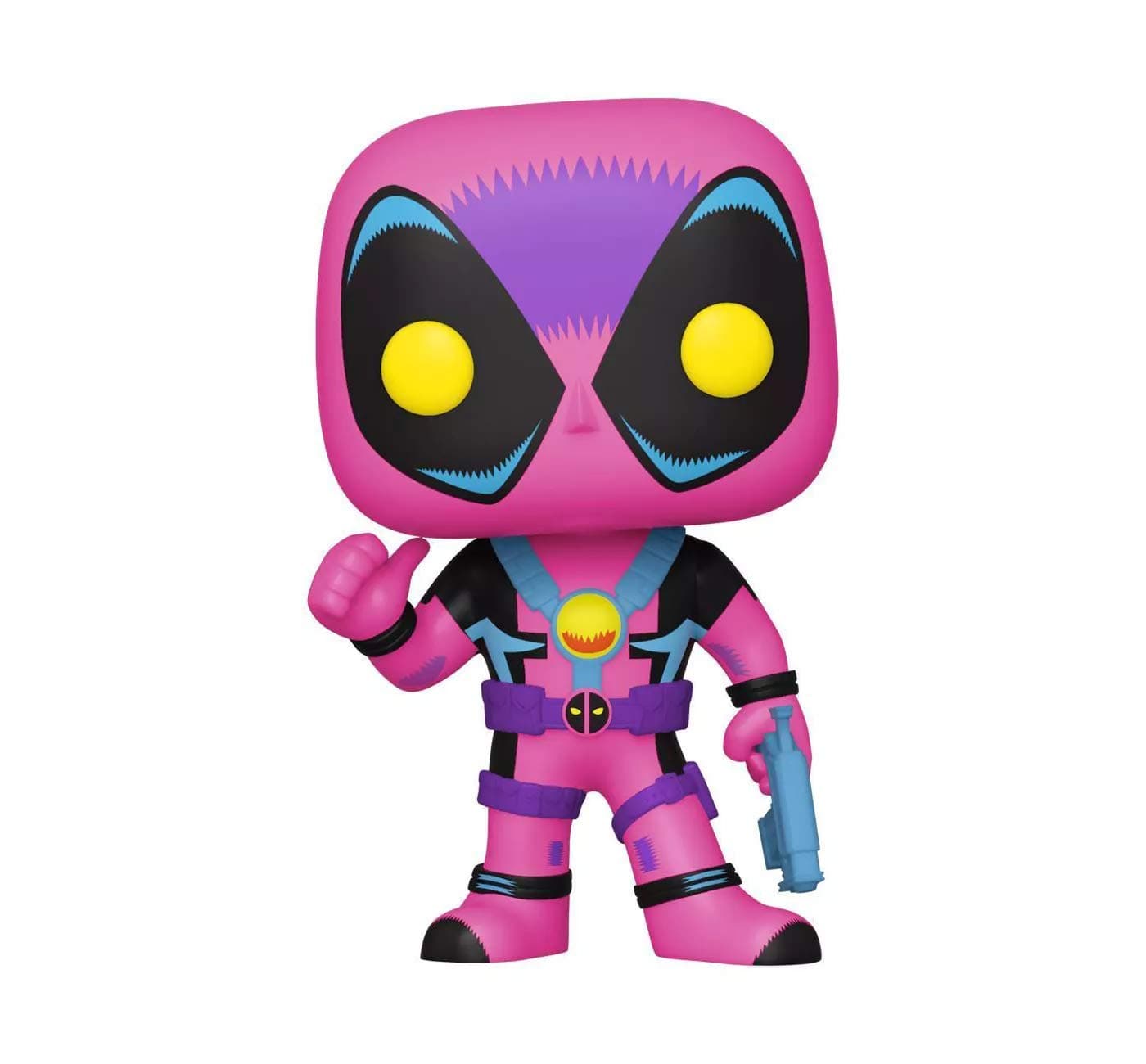POP! Marvel 801 Blacklight - Deadpool Blacklight Special Edition, Cranberry