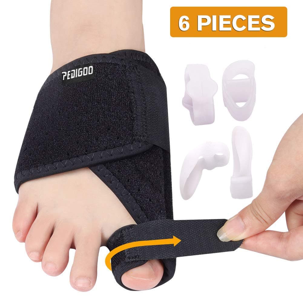 Bunion Corrector Bunion Relief Kit (Bunion Splints,Gel Toe Protect Separator Sleeves&Toe Separators) for Hallux Valgus-Day/Night Time Support for Men&Women