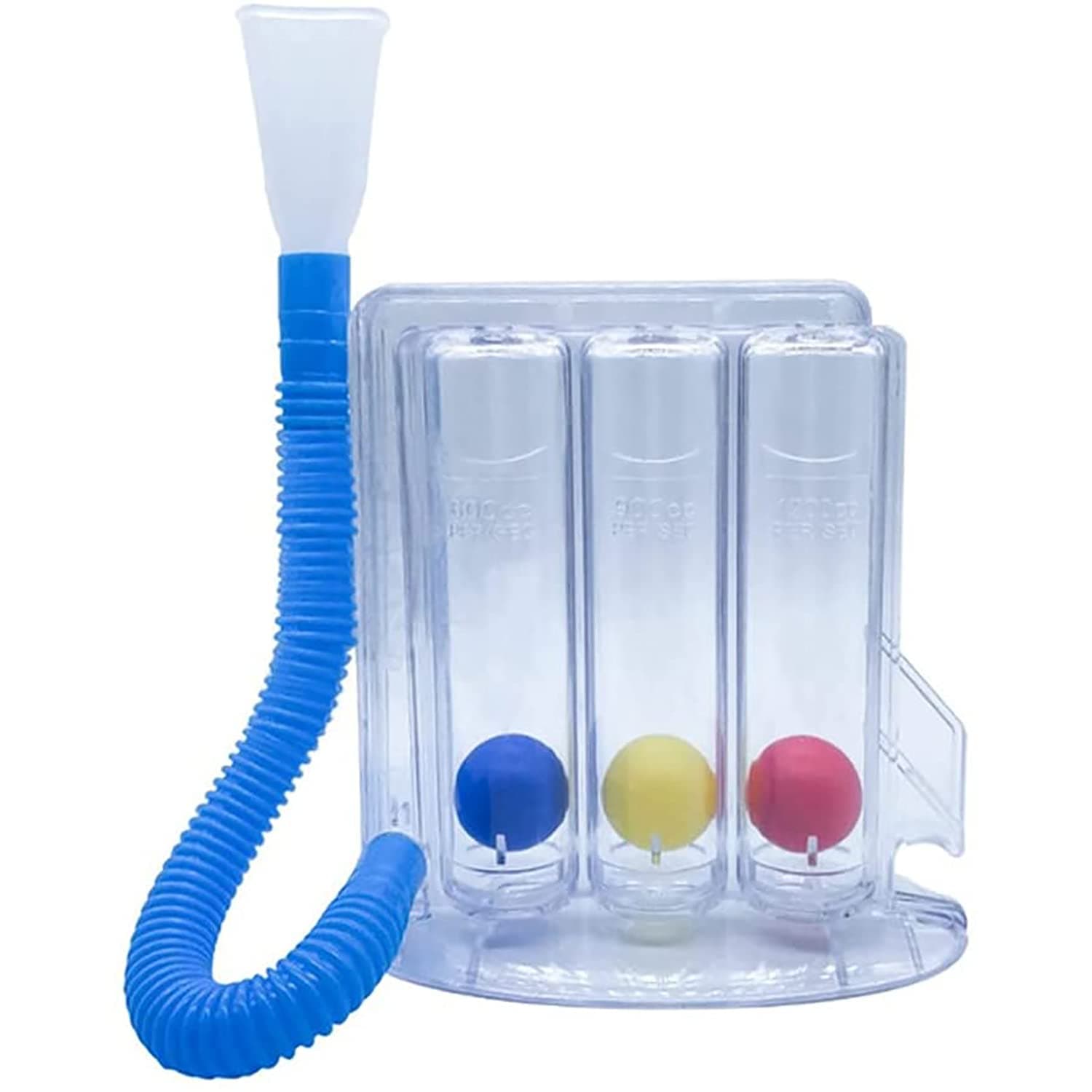 Deep Breathing Lung Exerciser, Three-ball Breathing Spirometer, Sanitary and Washable, Apply To Rehabilitation Training Device for Middle-aged and Elderly