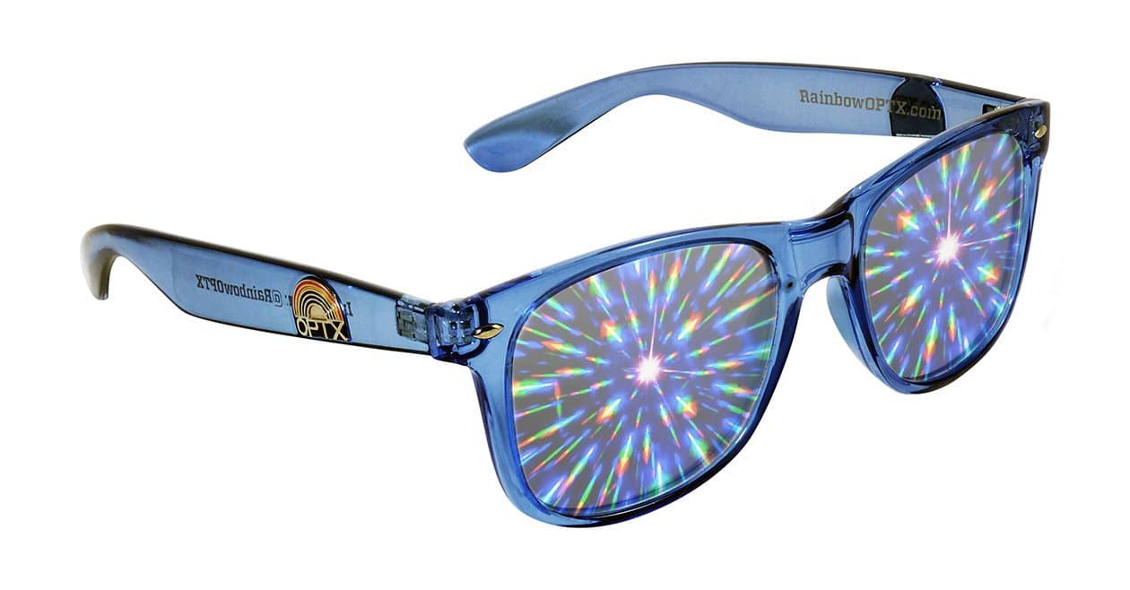 RainbowOPTX Diffraction Glasses - The Original Prism Rave Sunglasses from