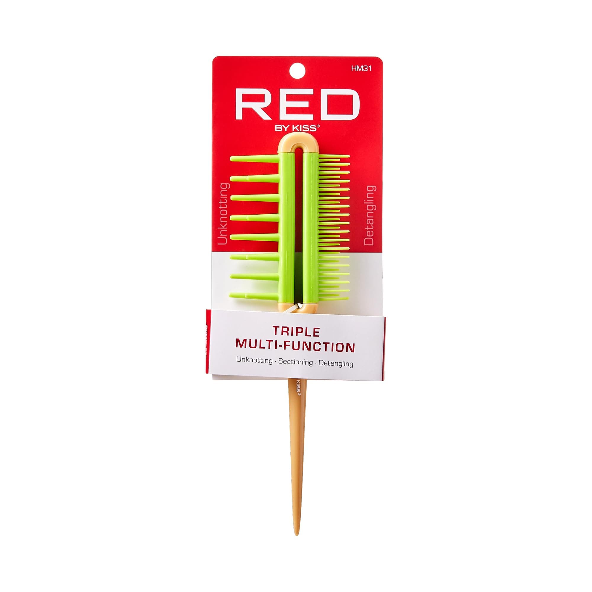 Red by Kiss Pro Comb Triple Multi Function, 1 Count