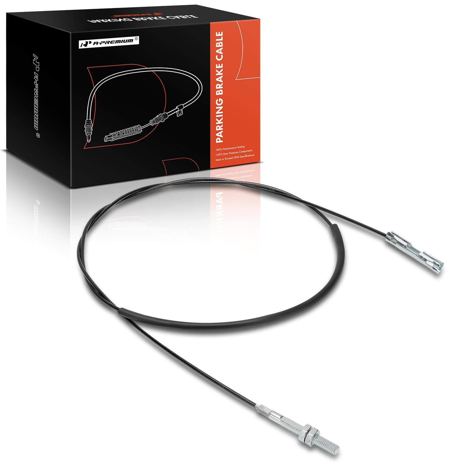 A-Premium Intermediate Side Parking Brake Cable Assembly Compatible with Chevrolet & GMC & Cadillac Models: Yukon XL 1500, Suburban 1500, 2000-2006, Avalanche 1500, Escalade ESV, Escalade EXT