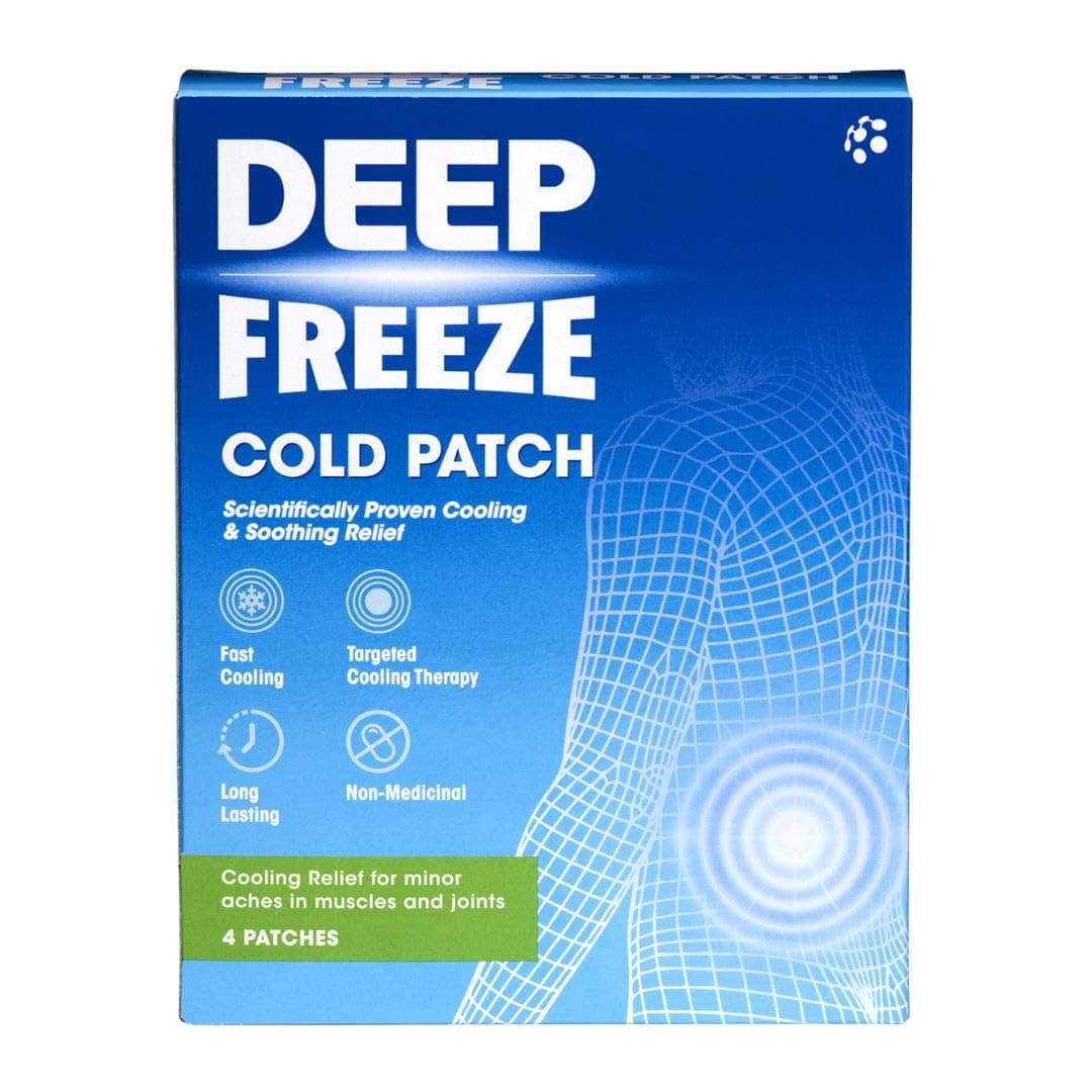 Deep Well Patch Freeze Cold Patches Cooling Therapy For Sprains, Strains & Muscle Pain - 4