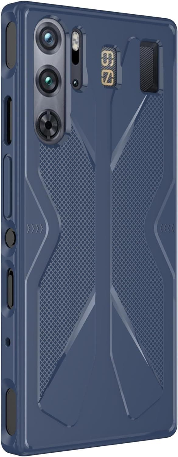 Zubitech Case for Nubia Red Magic 9 Pro/9 Pro+, Soft TPU Material, Shockproof Case, Anti-Fingerprint Protective Cover, Phone Case for ZTE Nubia Red Magic 9 Pro/9 Pro+ (Blue)