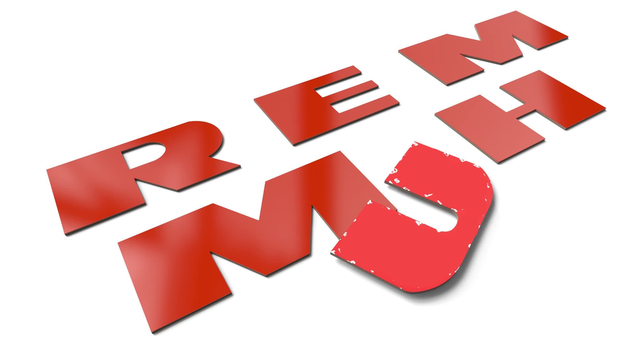 BDTrims Bumper Raised Letters compatible with HMR H3 Models (Red)