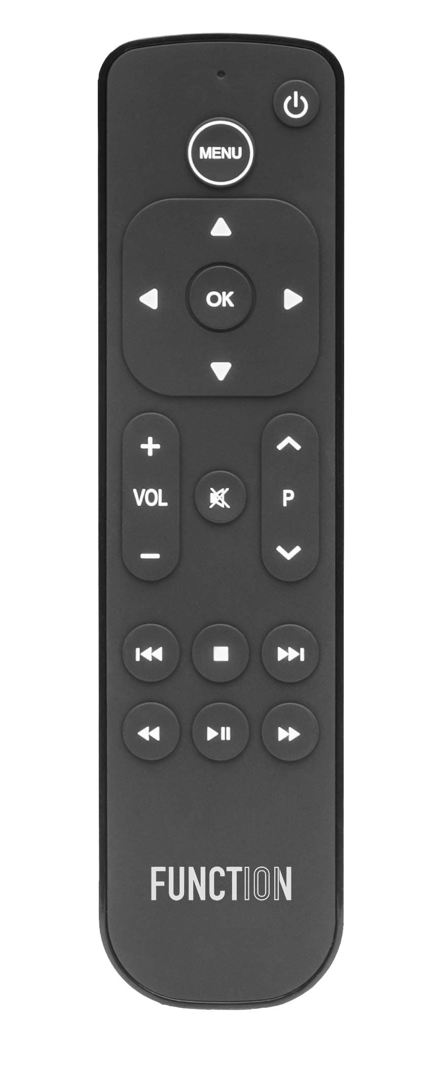 Function101 Button Remote for Apple TV (Infrared) - Replacement for Apple TV 4K & HD | Non-Siri, No Voice Control | Line of Sight Required | 2 AAA Batteries Included