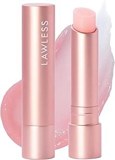 LAWLESS Women's Forget the Filler Lip Plumping Line Smoothing Tinted Balm, Pink Marshmallow, 0.09 Ounce