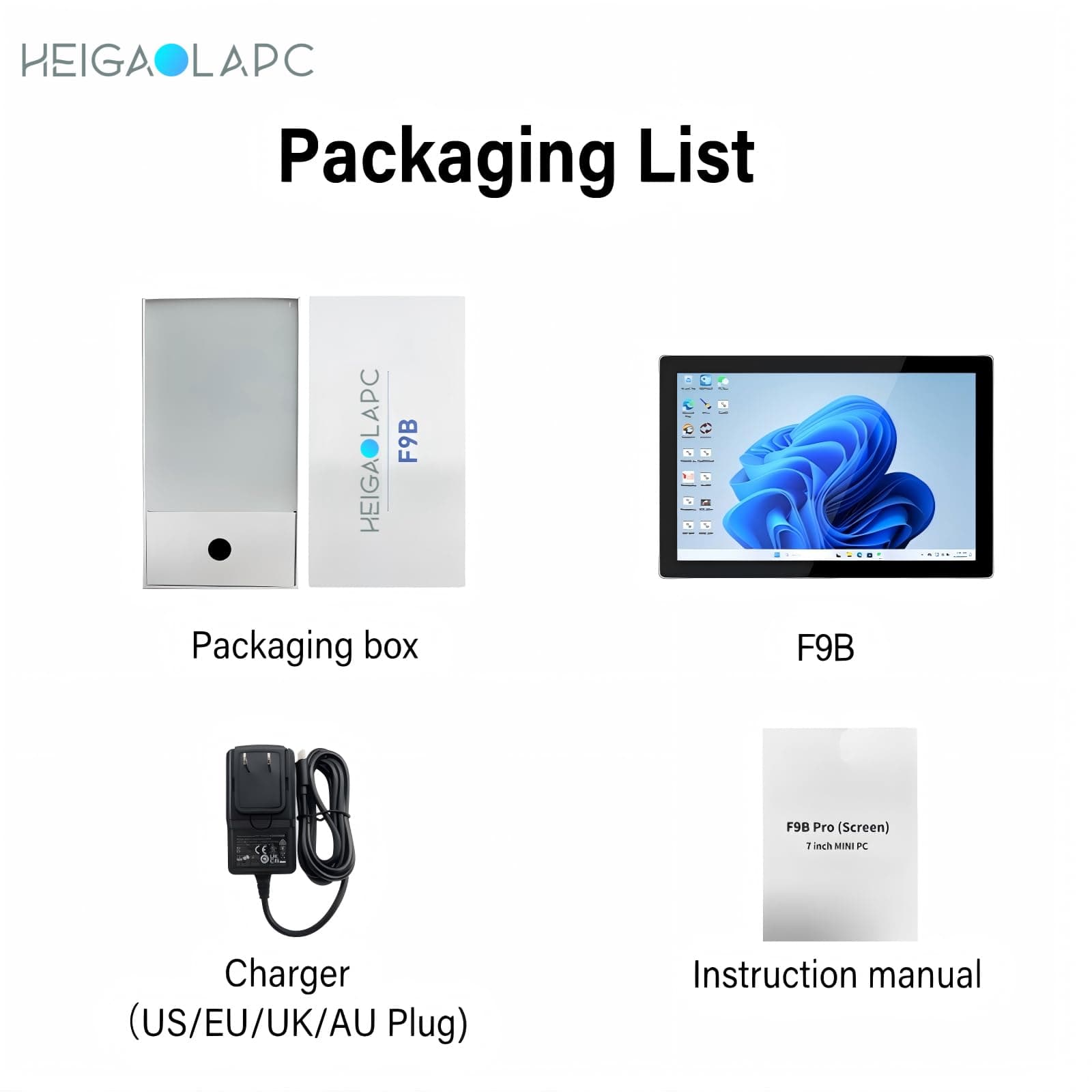 HEIGAOLAPC Mini PC, 12th Gen Alder Lake-N100 Mini Computer with Fan,7" Screen Firewall Micro Appliance 16GB RAM 512GB eMMC with 2 x 2.5G Ethernet Support AES NI for Home Network Pfsense Router