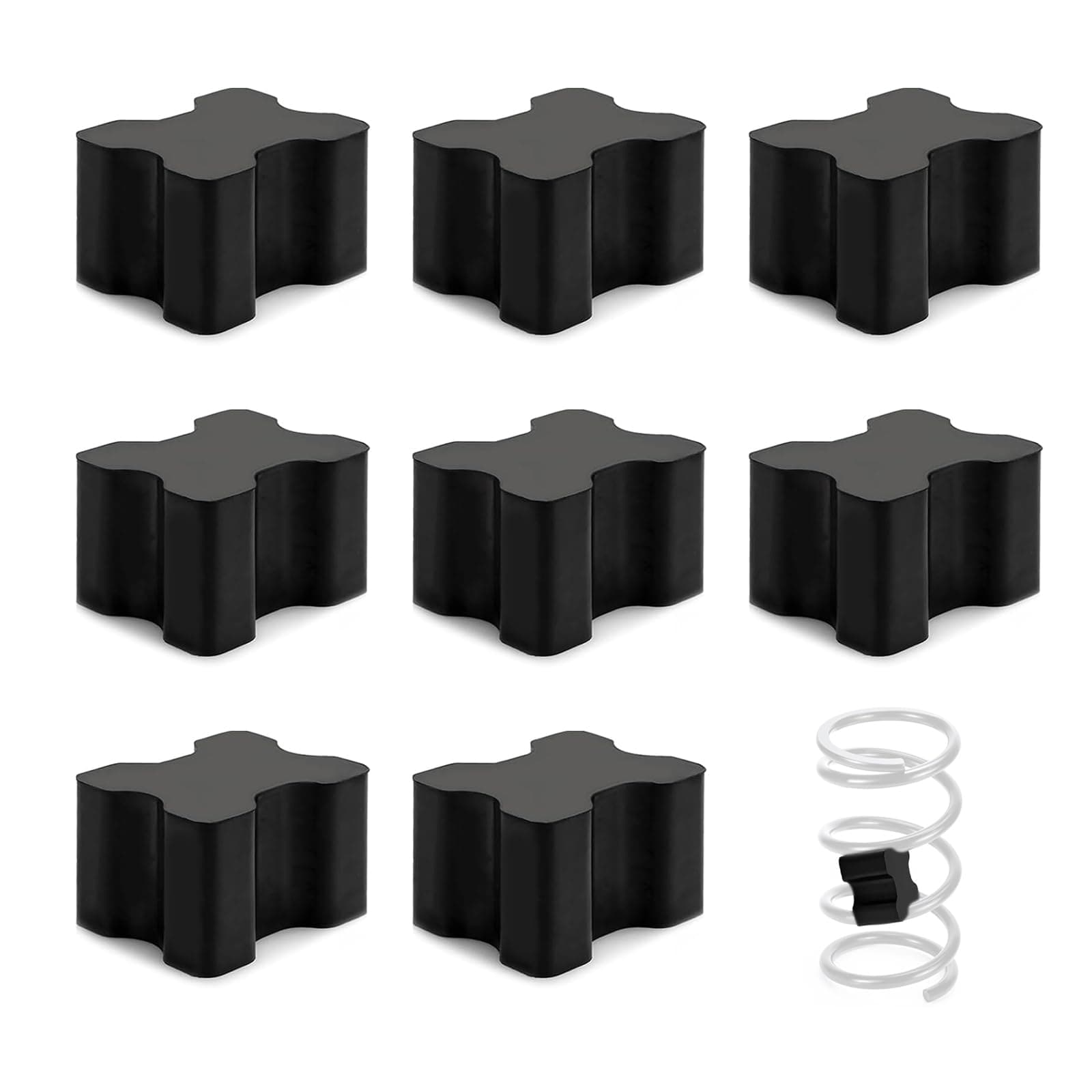 8 PCS FixlyFido Coil Spring Spacer Kit - Premium Coil Spring Lift Spacers for Vehicles, Durable Coil Spring Spacers 1" to 1.5"