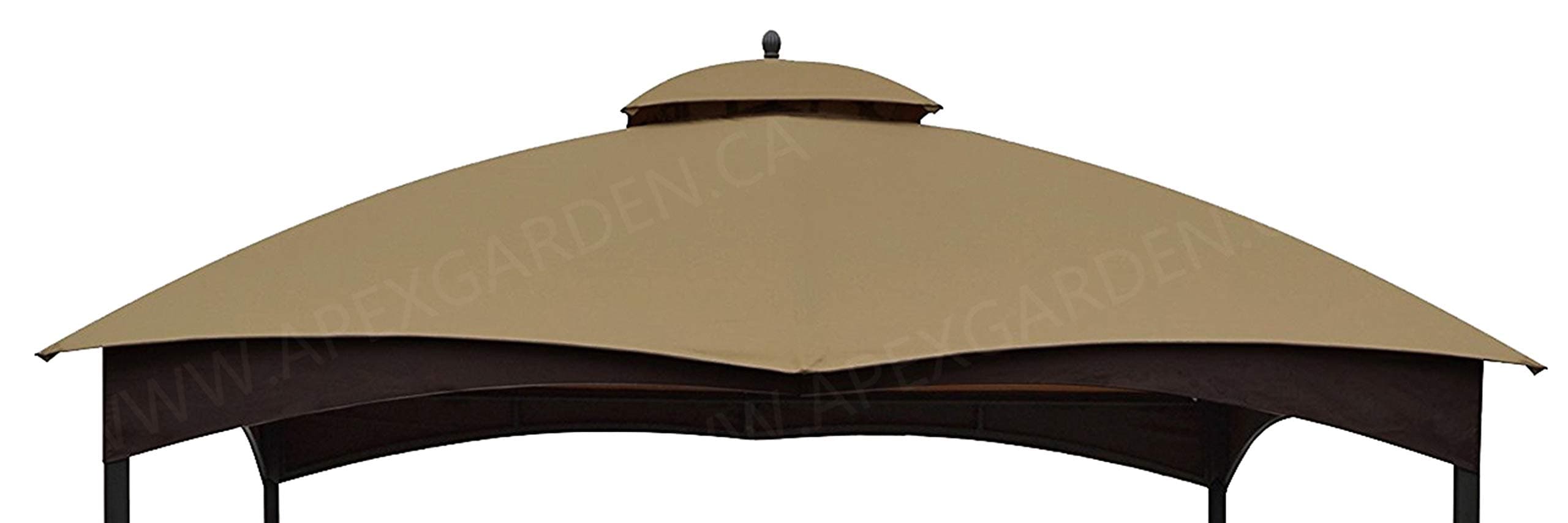 Replacement Canopy Top for Allen + roth 10-ft x 12-ft Gazebo # TPGAZ17-002 (Color: Brown)
