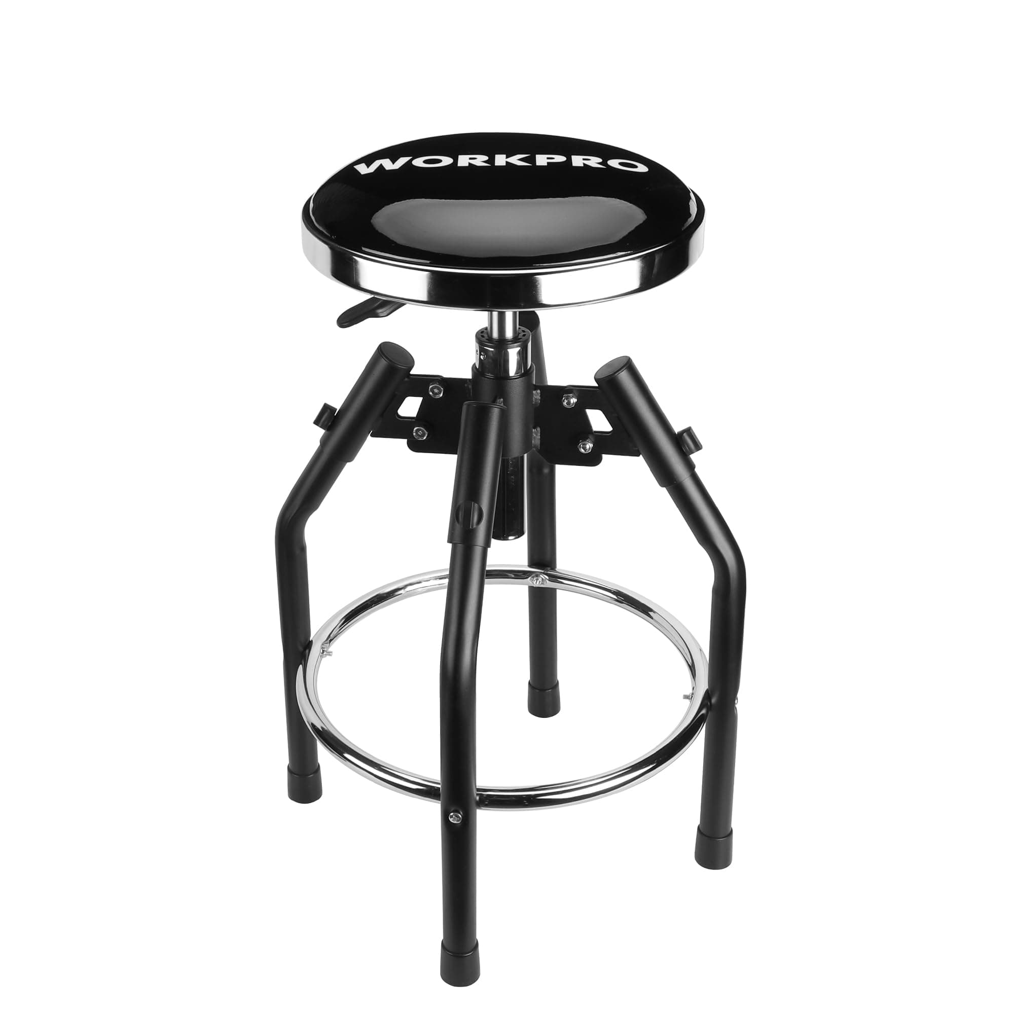 Heavy Duty Adjustable Hydraulic Shop Stool,Garage Bar Stool, 29in to 33.86in, 330-Pound Capacity, Black
