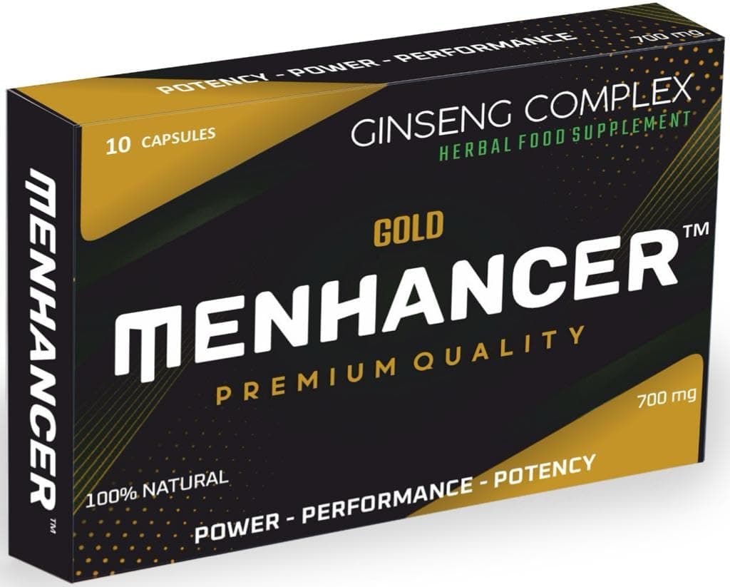 Enhance Your Performance - Extra Strength Performance Enhancing Pills, Stamina Endurance Booster Gold Supplement Pills for Men - 10 Ginseng Capsules
