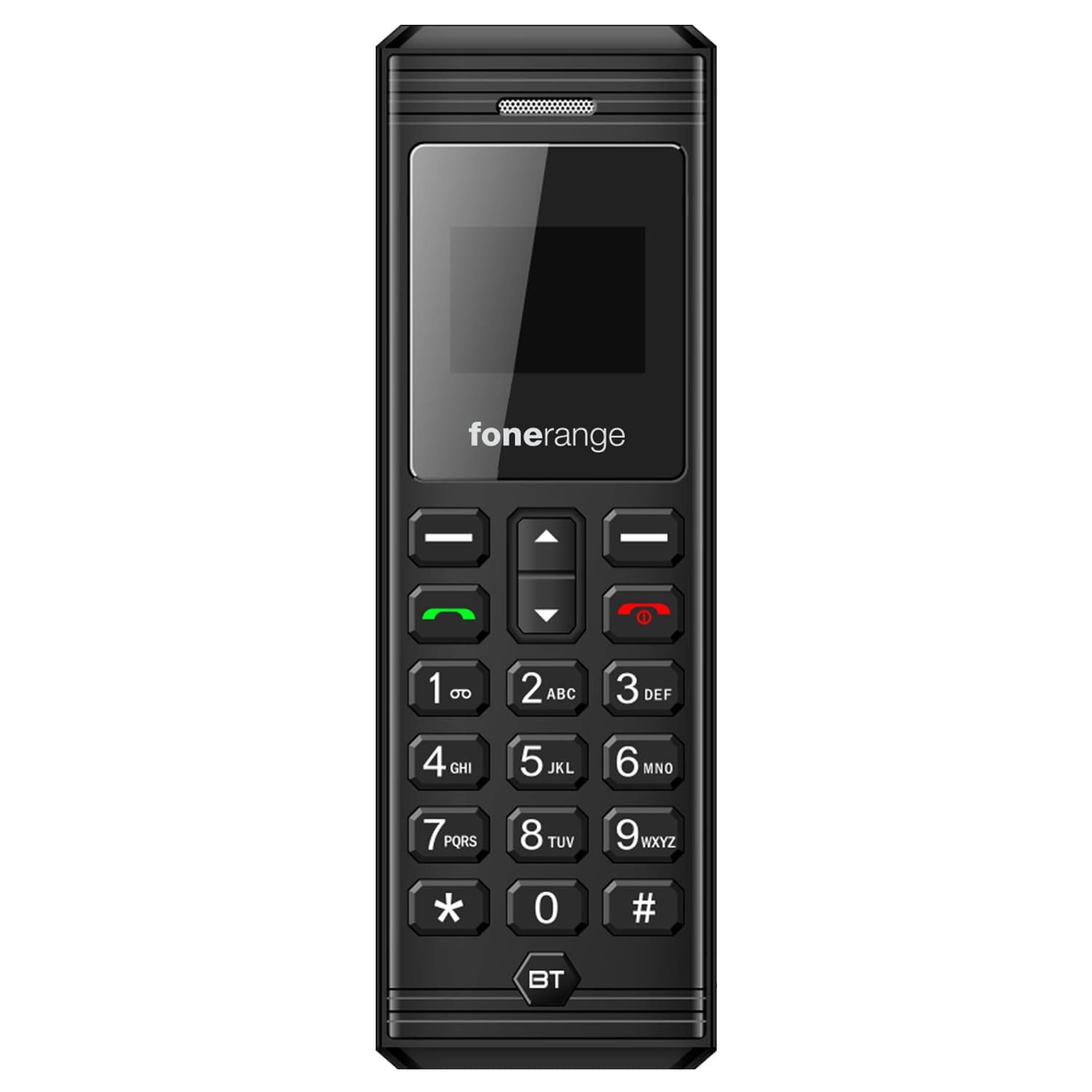 Fonerange Tiny Mobile Phone for Talk and Text (Black)