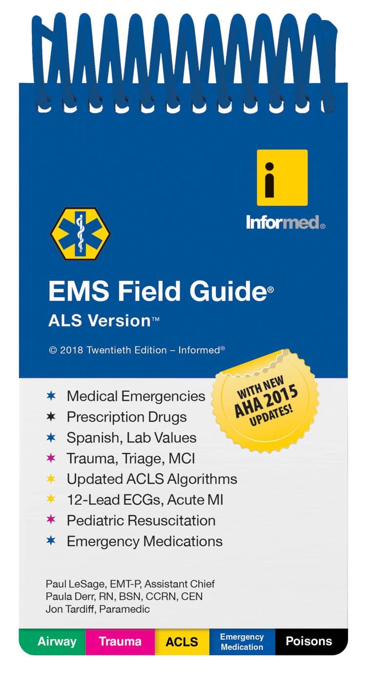 EMS Field Guide, ALS Version Spiral-bound – 15 Aug. 2017