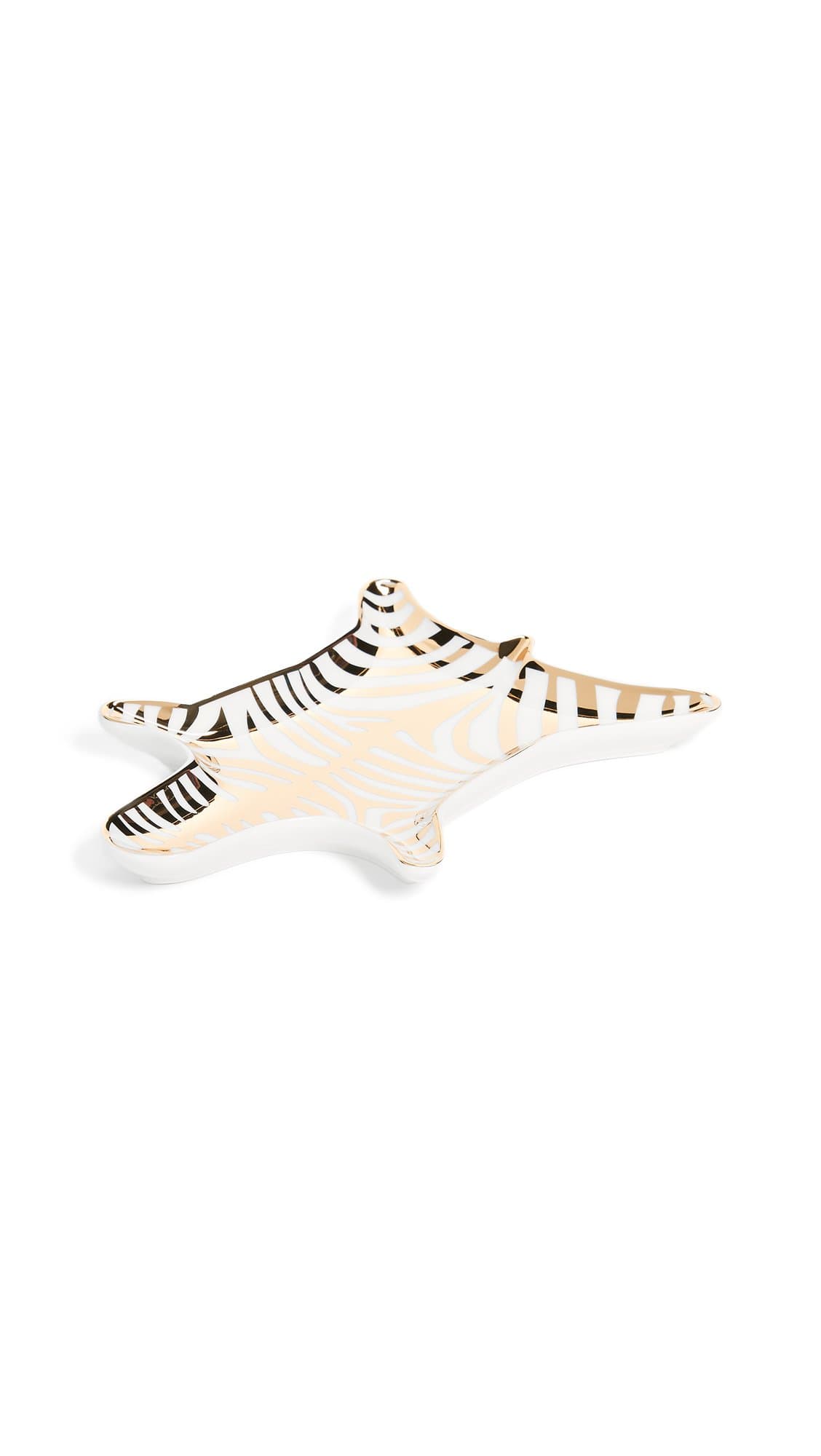 Women's Metallic Zebra Dish