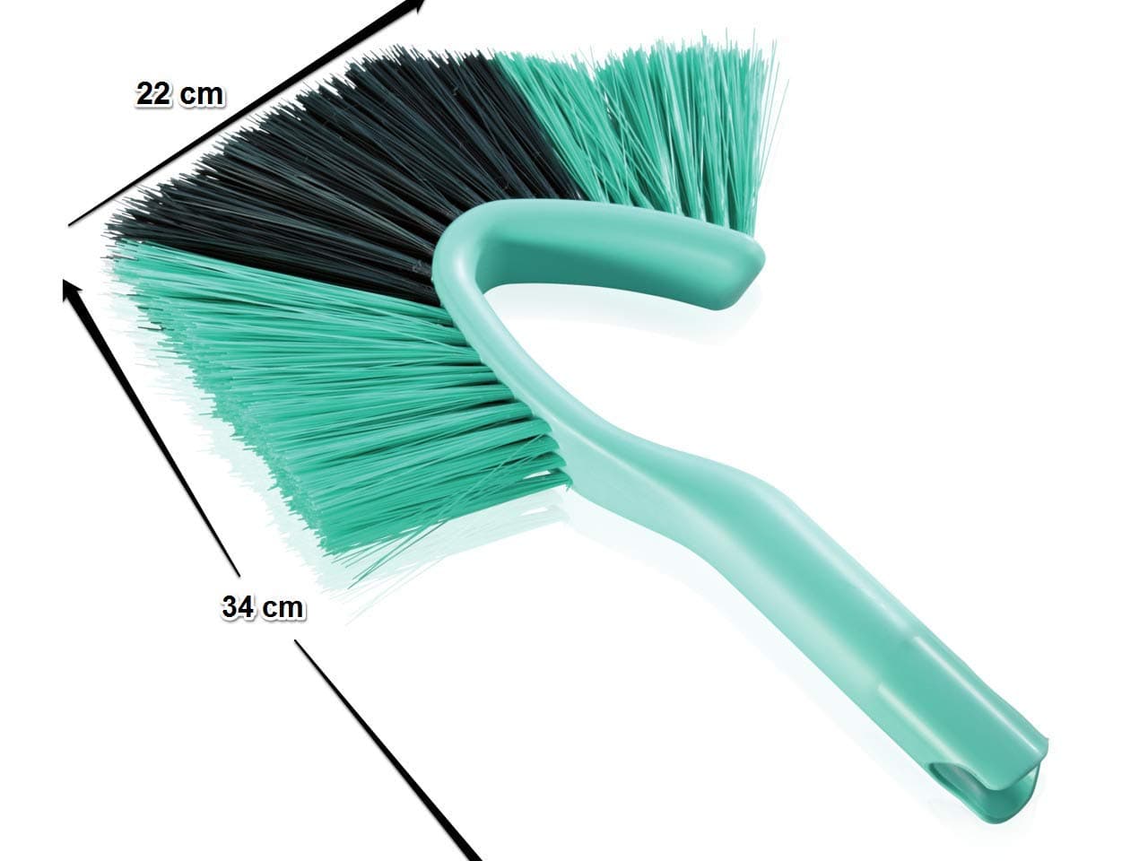 Leifheit Dusty Cobweb Duster, Small Cobweb Brush, Broom with Adjustable Angled Design for Cleaning Corners, Compatible with Leifheit Handles, Blue