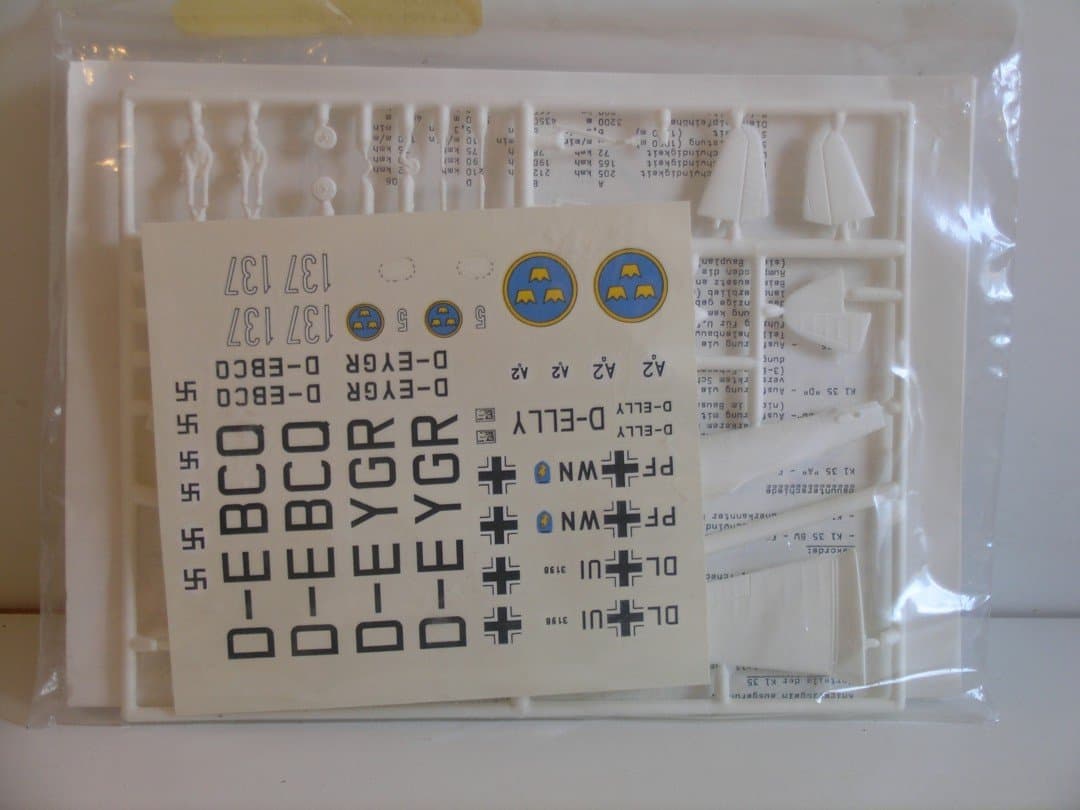 Huma Models--1/72 Scale German WW II Klemm KL 35---Plastic Model Kit