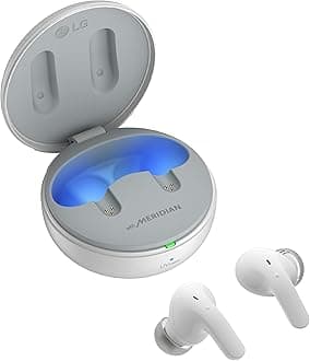 LGTone Free T60Q - Hybrid Active Noise Cancelling True Wireless Bluetooth Uvnano+ Earbuds