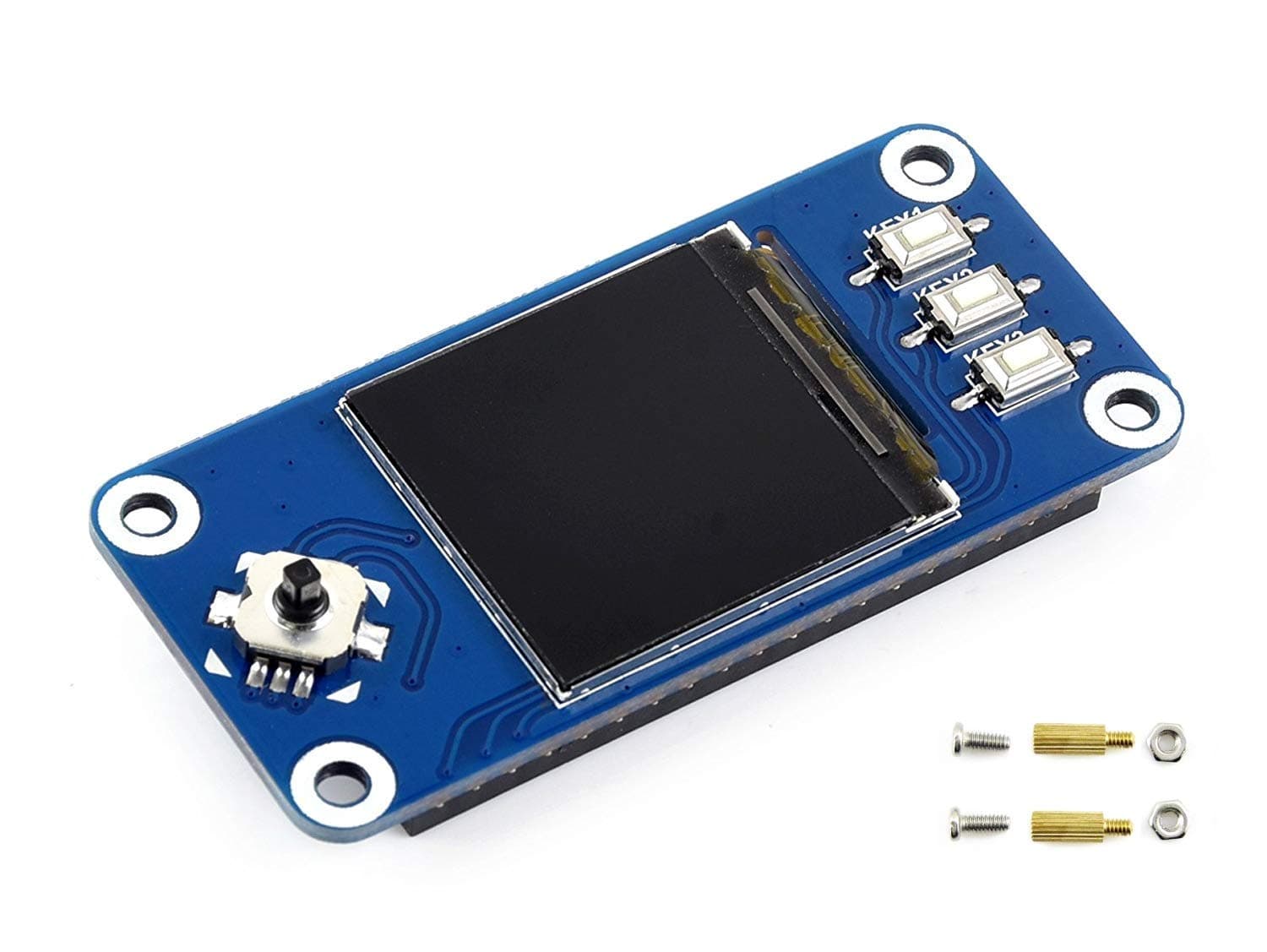 Waveshare 1.3inch IPS LCD Display HAT for Raspberry Pi 240x240 Pixels with Embedded Controller Communicating via SPI Interface.
