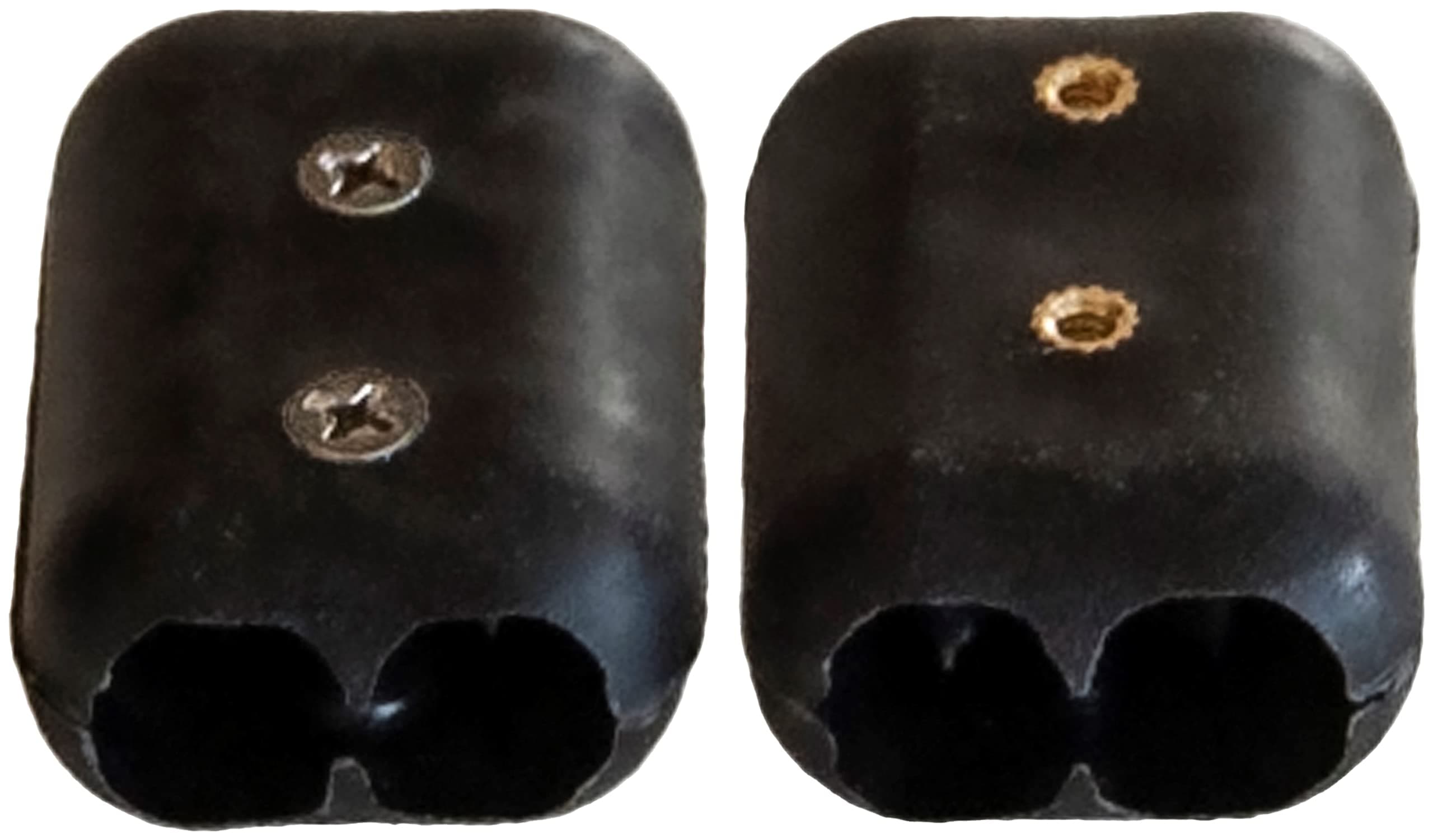 E-Z -TY 3/4 Inch (19 mm) Double OT Reusable Rope Clamps Black - TWO (2) PACK