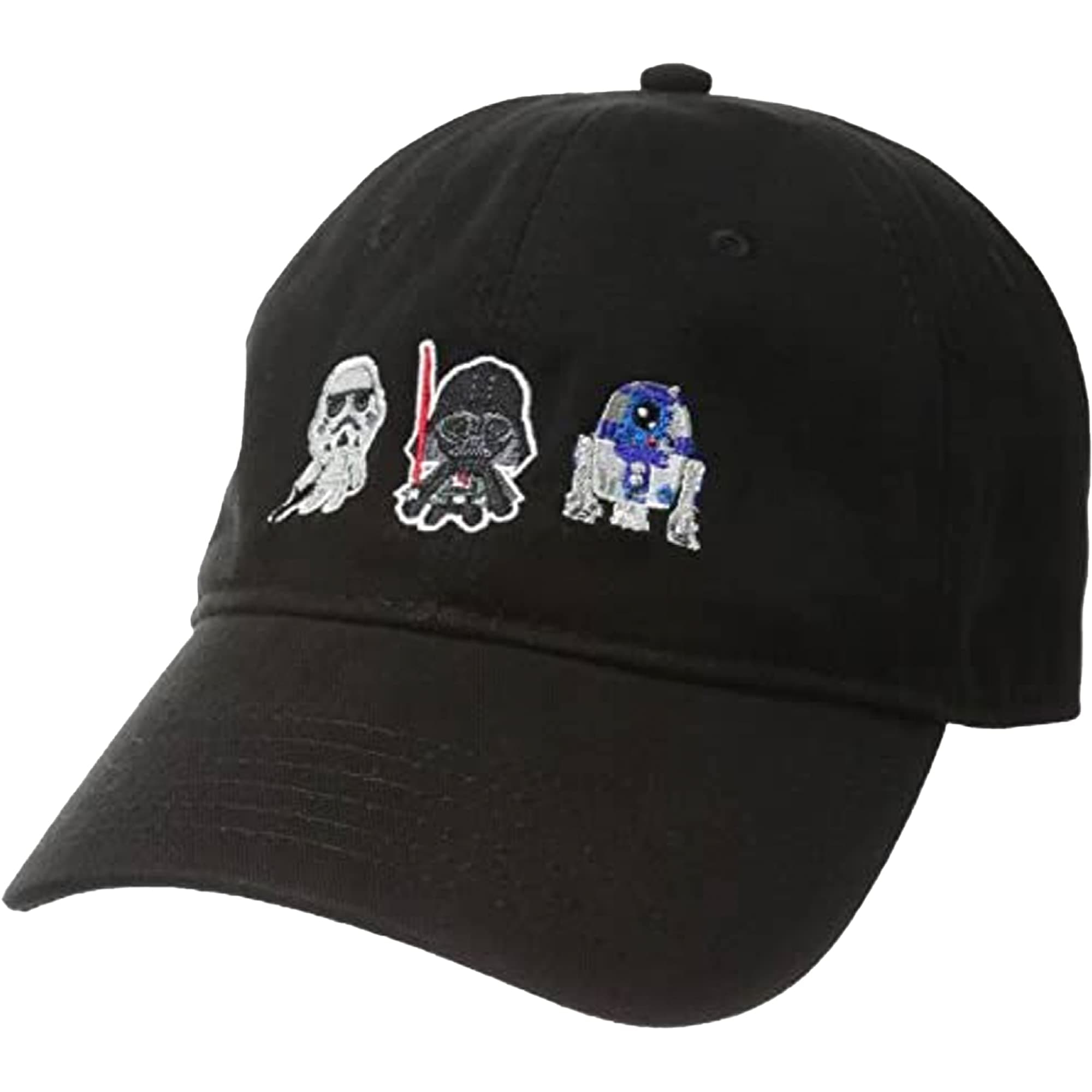 Star Wars Dad Hat, Darth Vader, R2-D2 and Stormtrooper Cotton Adult Baseball Cap with Curved Brim