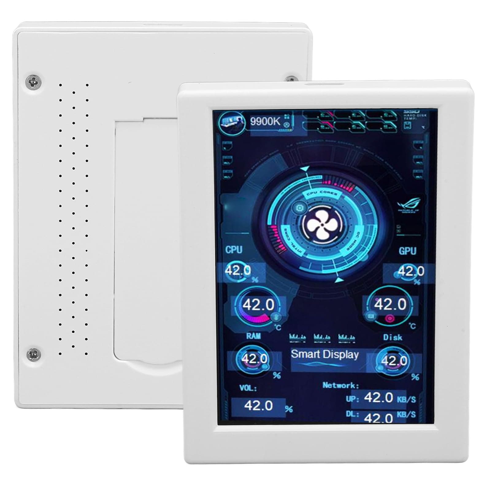 Annadue 3.5 CPU/RAM Temp Monitor, IPS USB Mini Display, Case Secondary Screen (White)