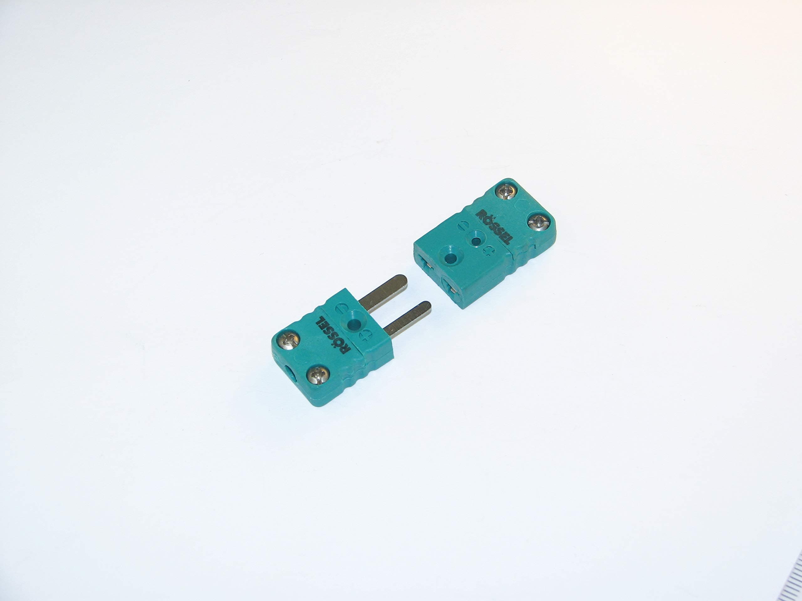 Tempco K-Type Thermocouple Connector, Green, Plastic, Panel Mount, IEC Standard