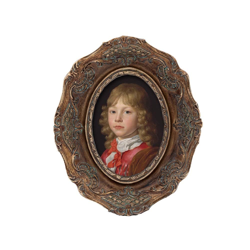 Small Antique 2.5 x 3.5 Oval Picture Frame, Mini Vintage Ornate Photo Frame, Table Top Display and Wall Hanging Home Decor, Old Fashioned Photo Gallery Art Deco, Bronze Gold – by