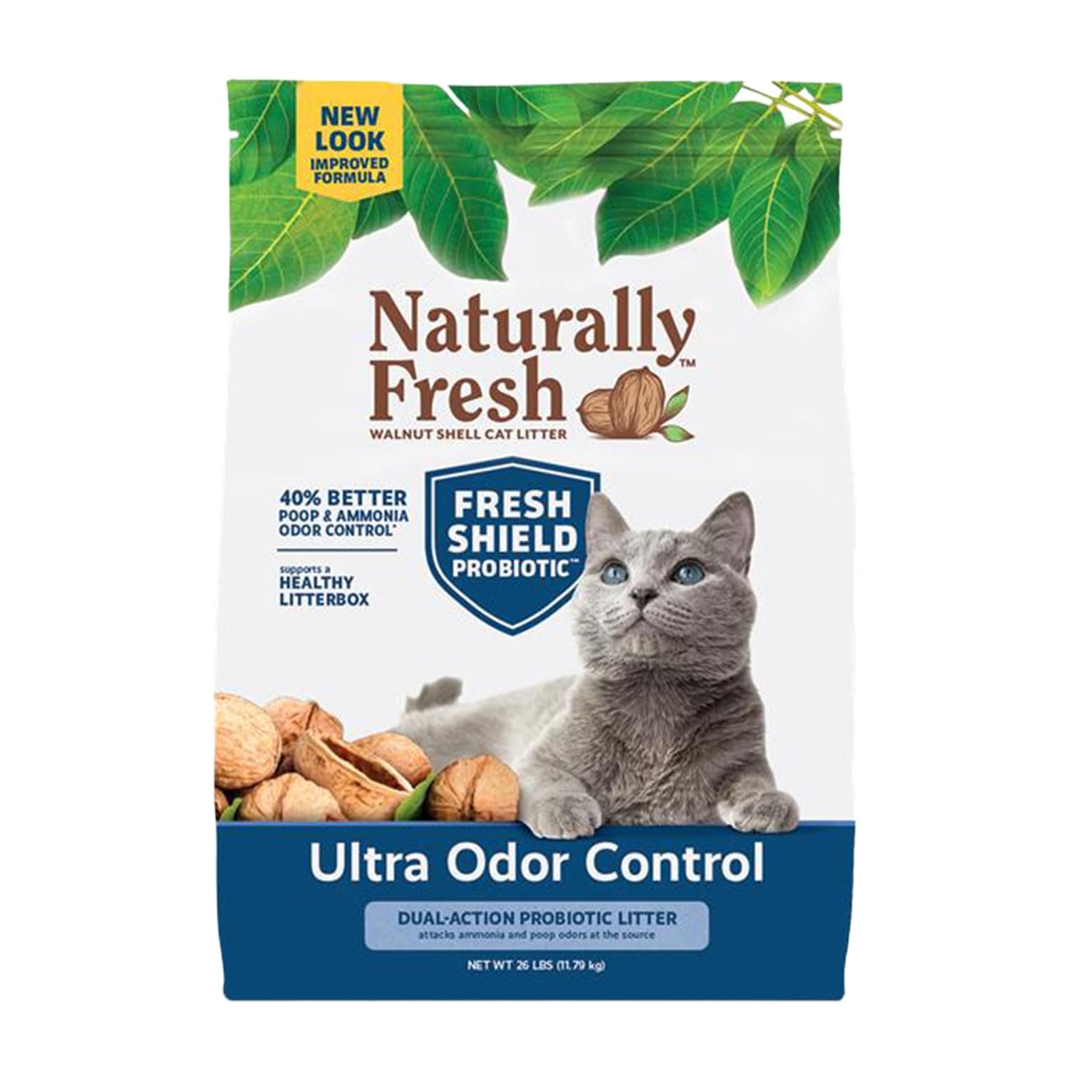 Eco-Shell Naturally Fresh Cat Litter Made From Walnut Shells, Unscented