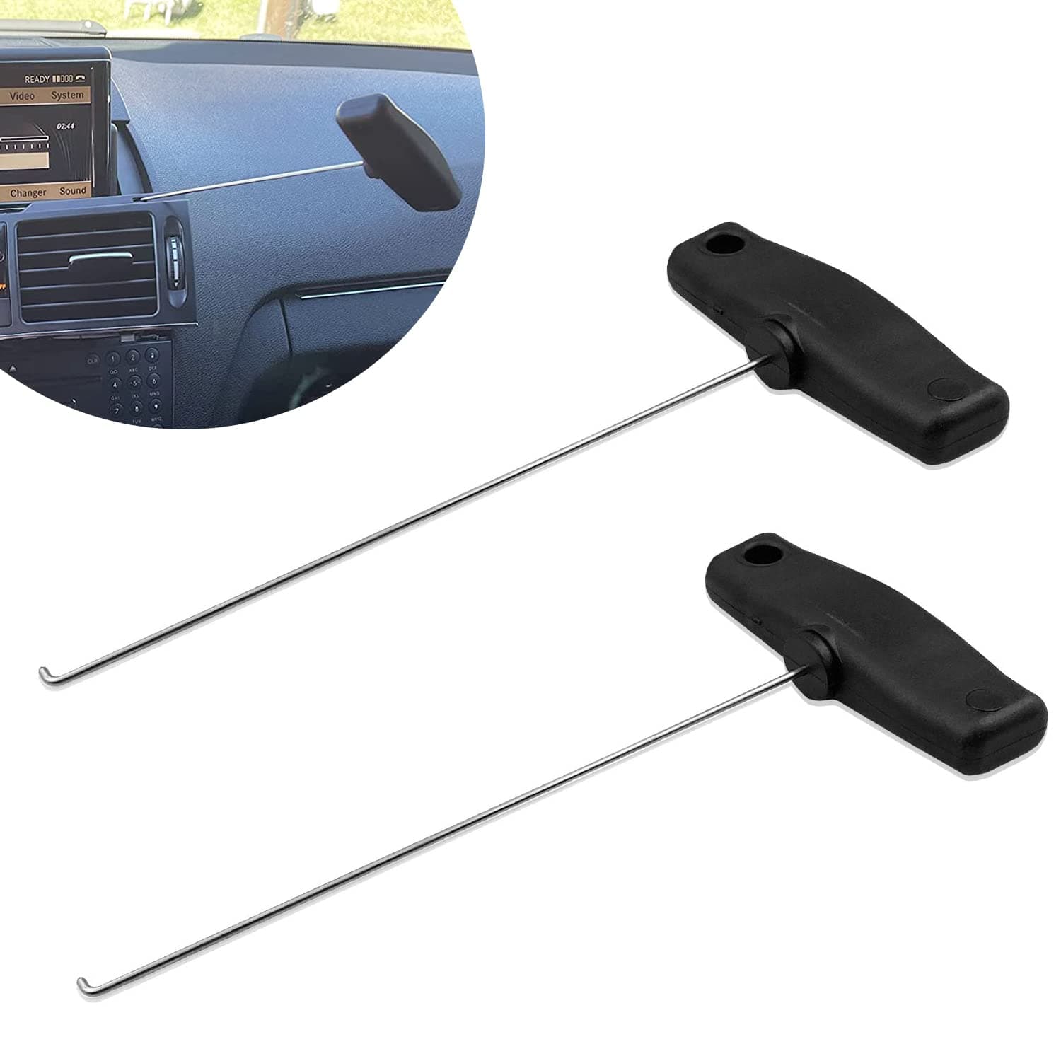 Instrument Cluster Removal Pulling Hooks Tool Dashboard Removing Tool Compatible for Mercedes Benz