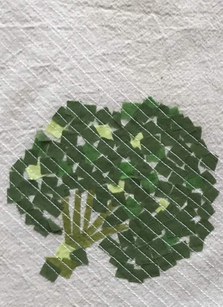 Calyz Textiles Green Broccoli Kitchen Towel