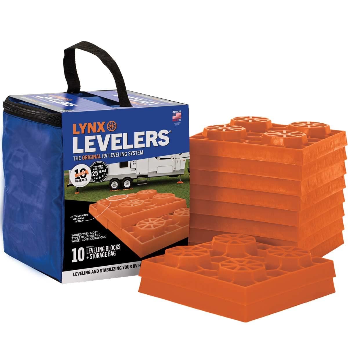 Tri Lynx 00015 Levelers - 10 Pack, Orange