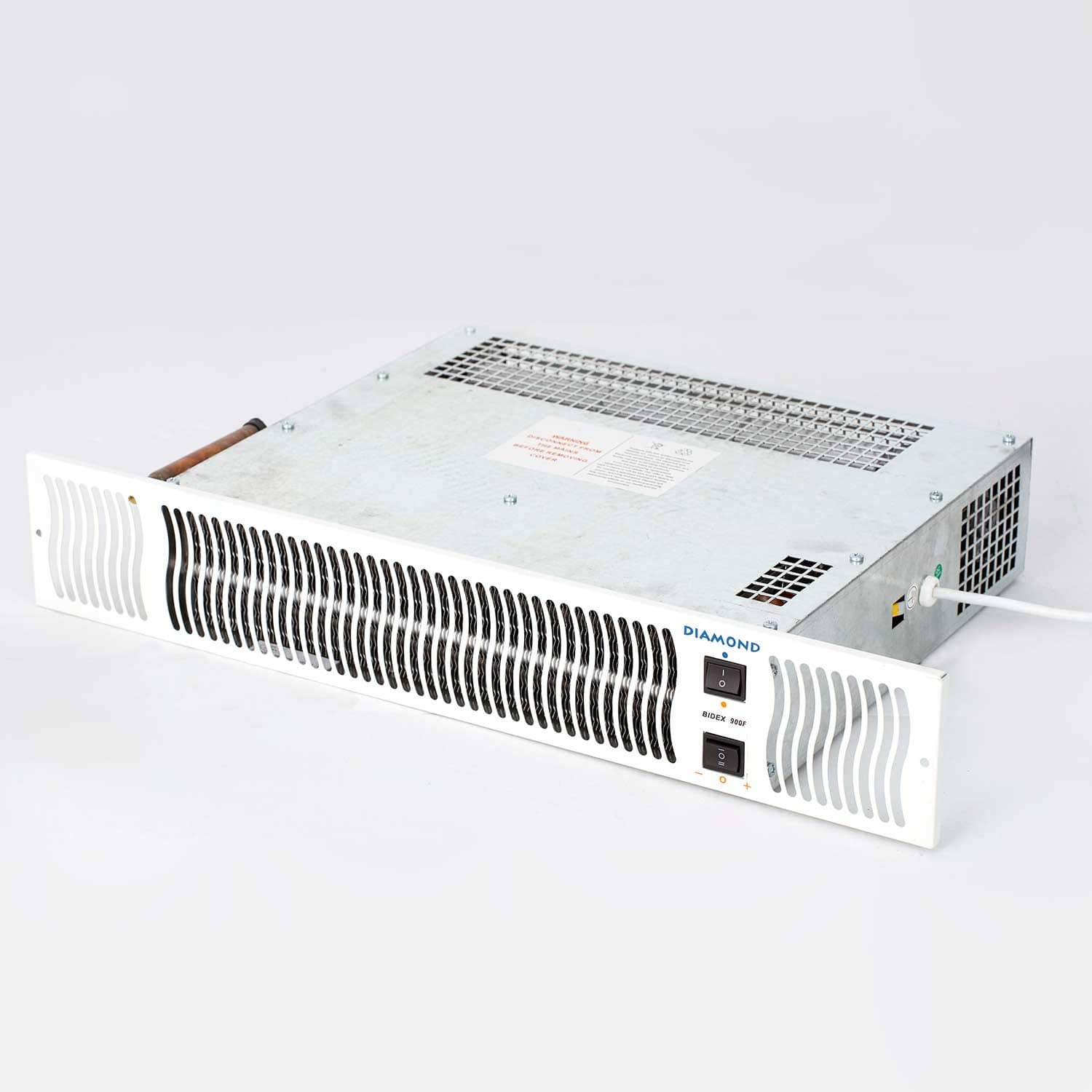 Bidex Diamond 900 Central Heating Kickspace Kitchen Plinth Heater - White Grille