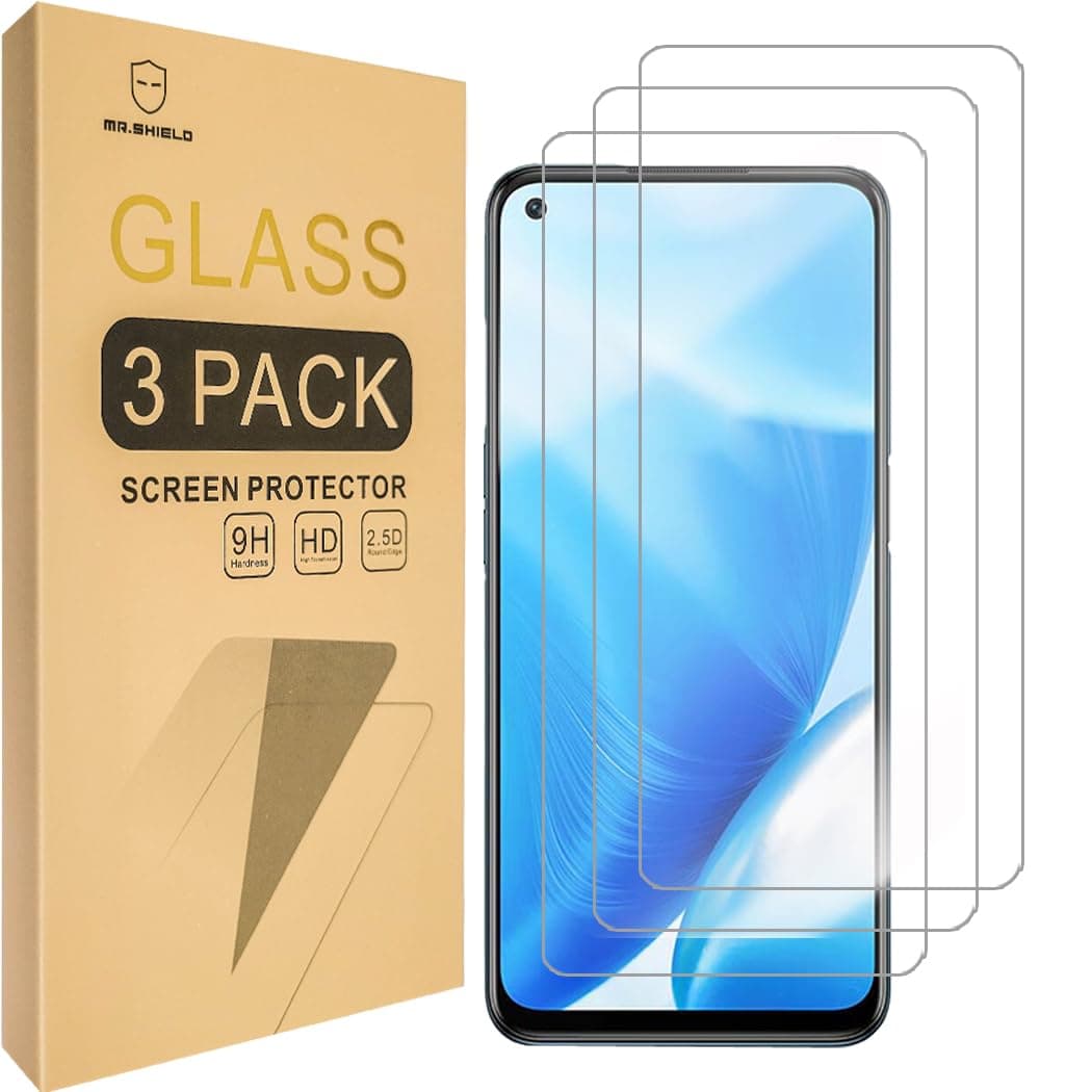 Mr.Shield [3-Pack] Designed For OnePlus Nord N200 5G [Tempered Glass] [Japan Glass with 9H Hardness] Screen Protector with Lifetime Replacement
