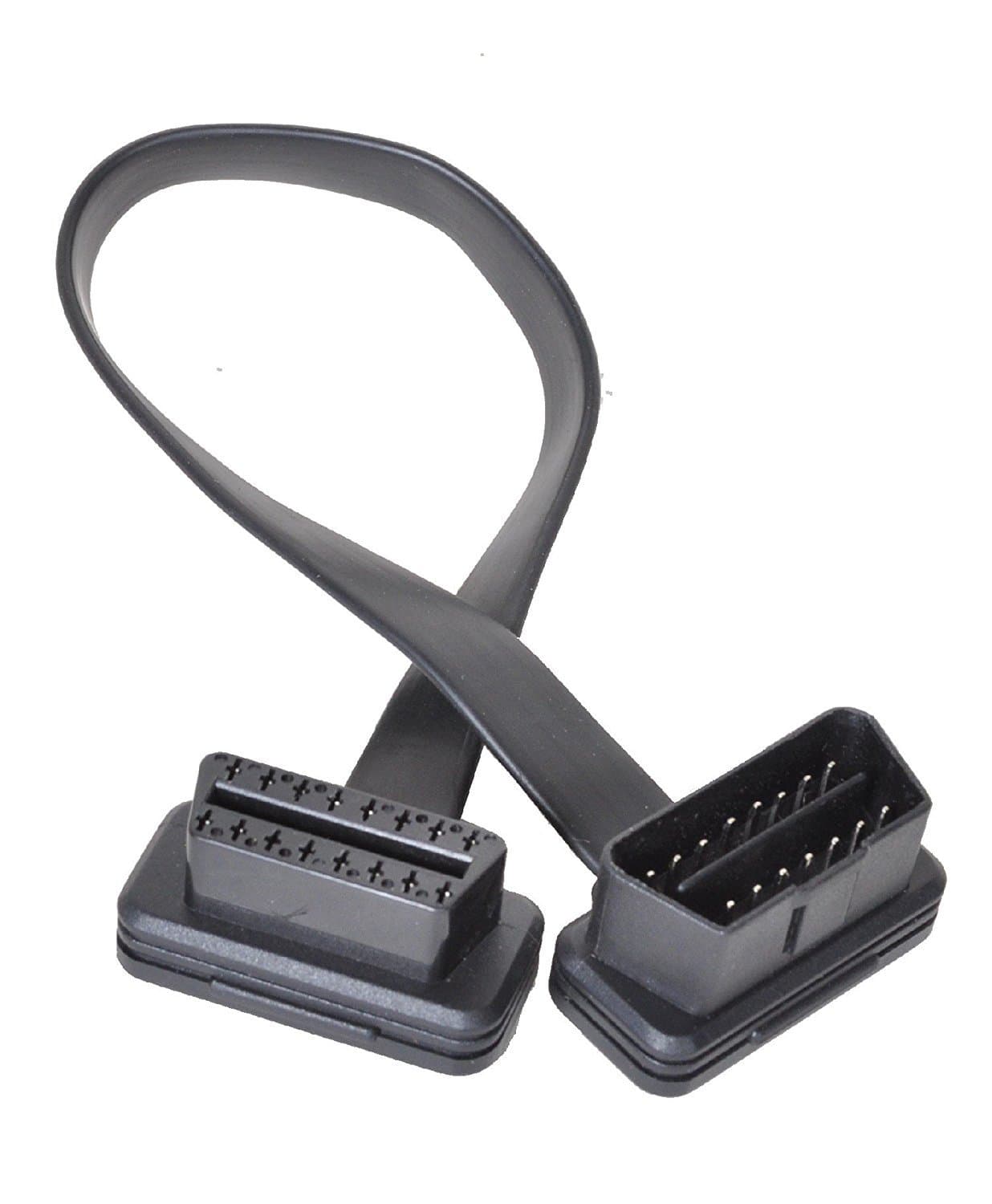 SilverCloud SYNC Covert Vehicle OBD2 Extension Cable, 16 Pin, Male to Female Adapter, Thin, 15cm (~6in)