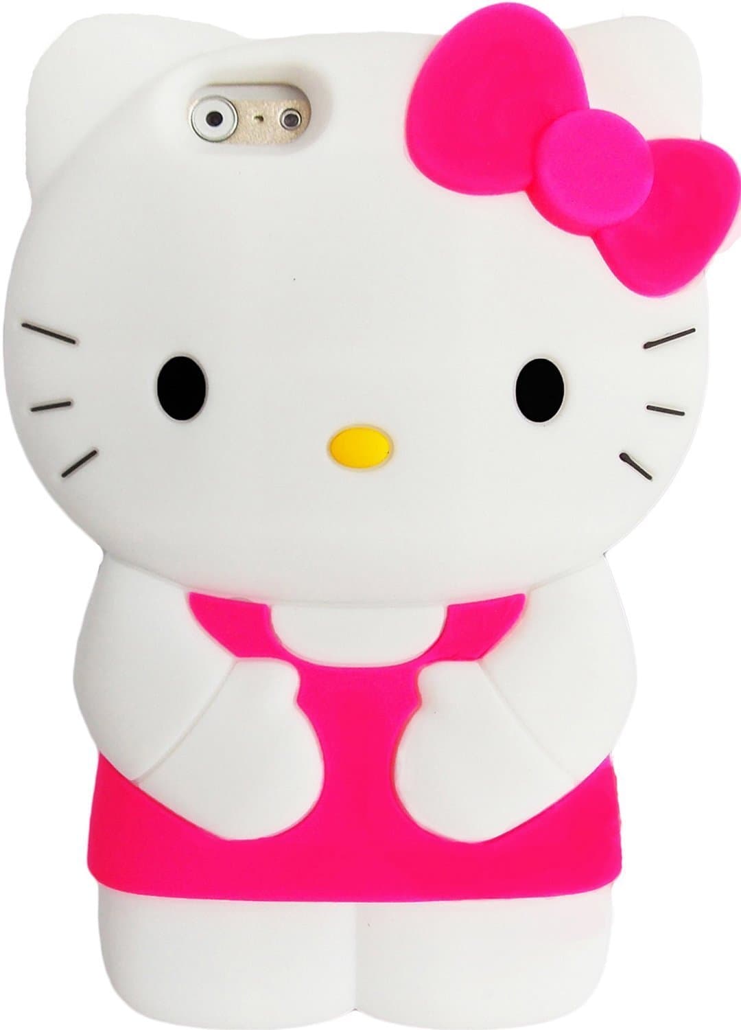 iPhone 6 6S Case, Yayan 3D Cute Bow Superhero Series Style Cartoon Soft Rubber Silicone Back Shell Case Cover Skin for Apple Iphone 6 6S 4.7 inch Hello Kitty Rose