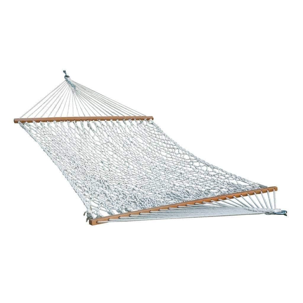 Apontus 37627 Double Cotton Rope Hammock, White