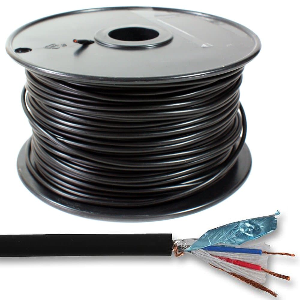 Loops 25m –2 Core PRO Audio Microphone Cable–Double Shielded/Screened Pure Copper XLR