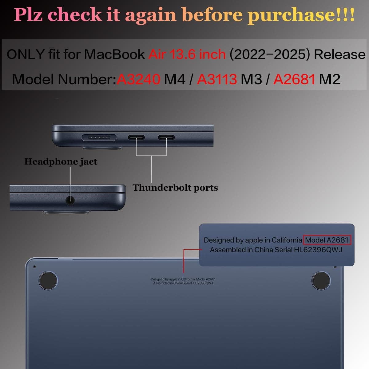 CISSOOK Creative Bulb Hard Shell Case for MacBook Air 13.6 inch M3 A3113 A2681 M2 2025 2024 2022 Release, Plastic Hard Shell Cover with Keyboard Cover for MacBook Air 13.6 M2 M3 2022-2025