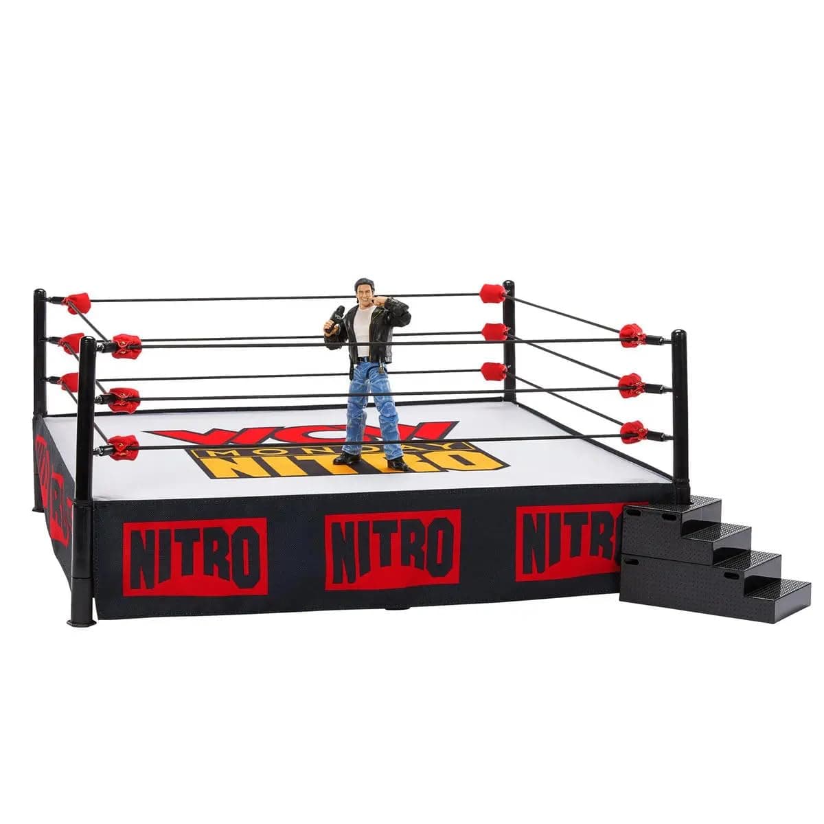 WWE Ultimate Edition WCW Monday Nitro Ring with Eric Bischoff Action Figure